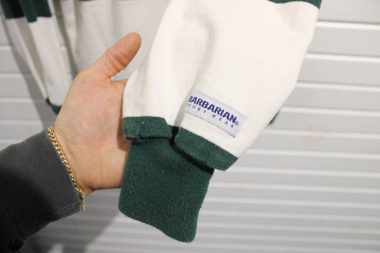 Barbarian Rugby Shirt | Vintage 90s Trent-University Stripe Pullover Rugby Shirt | Classic Collegiate Sportswear