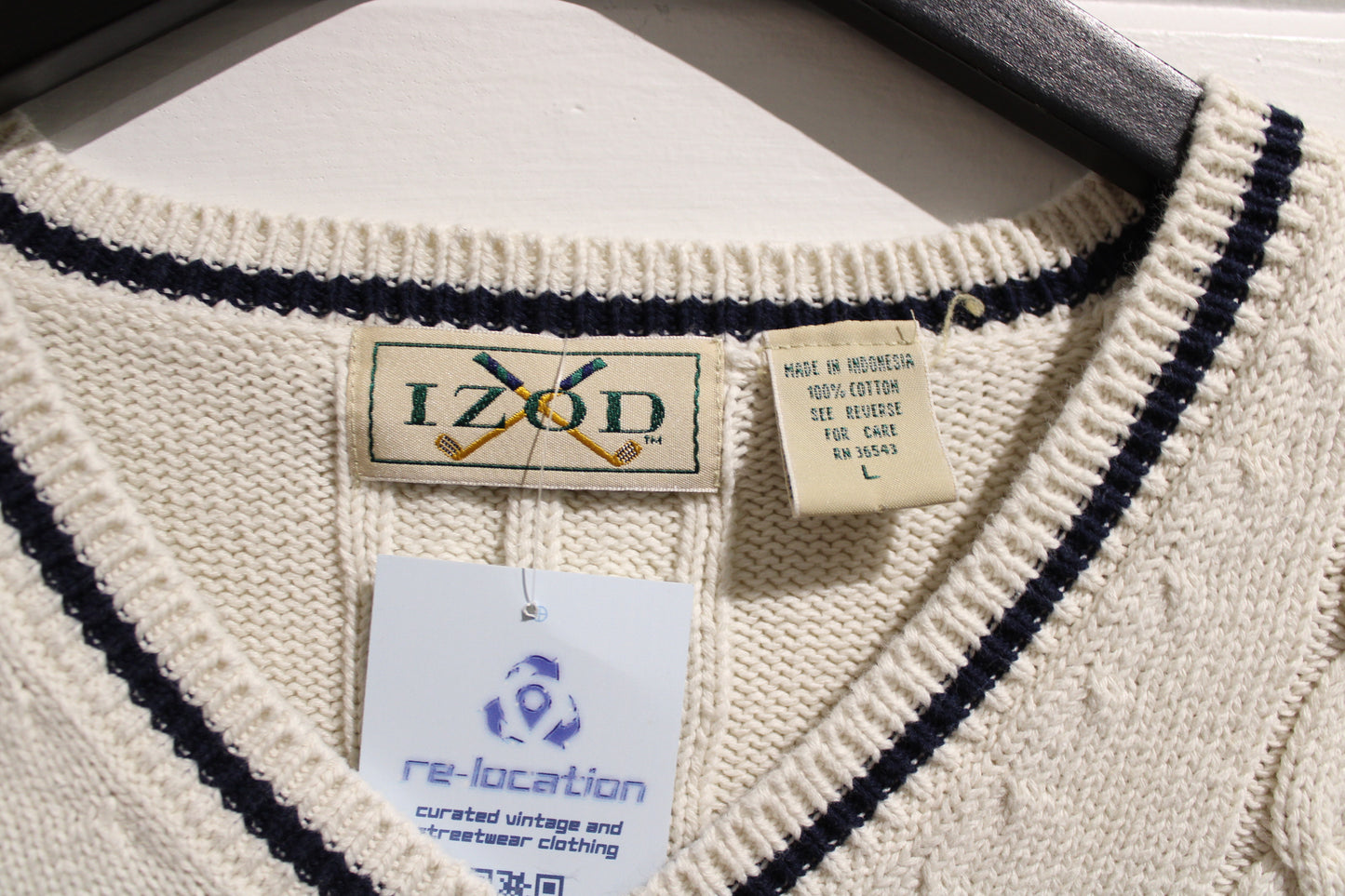 IZOD Sweater Vest | Vintage Cable Knit Sporting Style Sweater Vest | Classic Preppy Knitwear