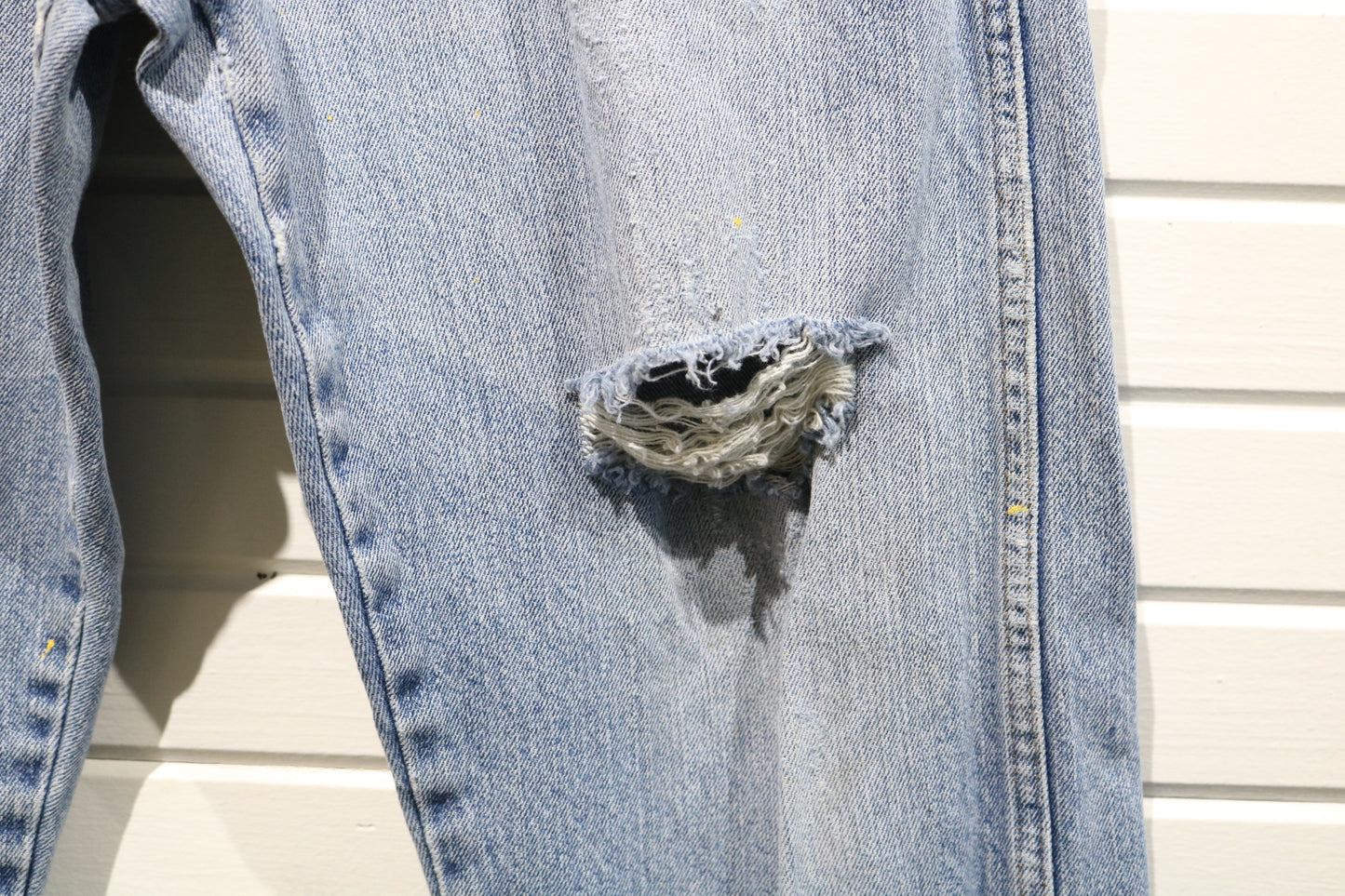 Round-House Carpenter Jeans | Vintage 1990s Distressed Made-in-USA Denim Work Pants | Rugged Utility Streetwear