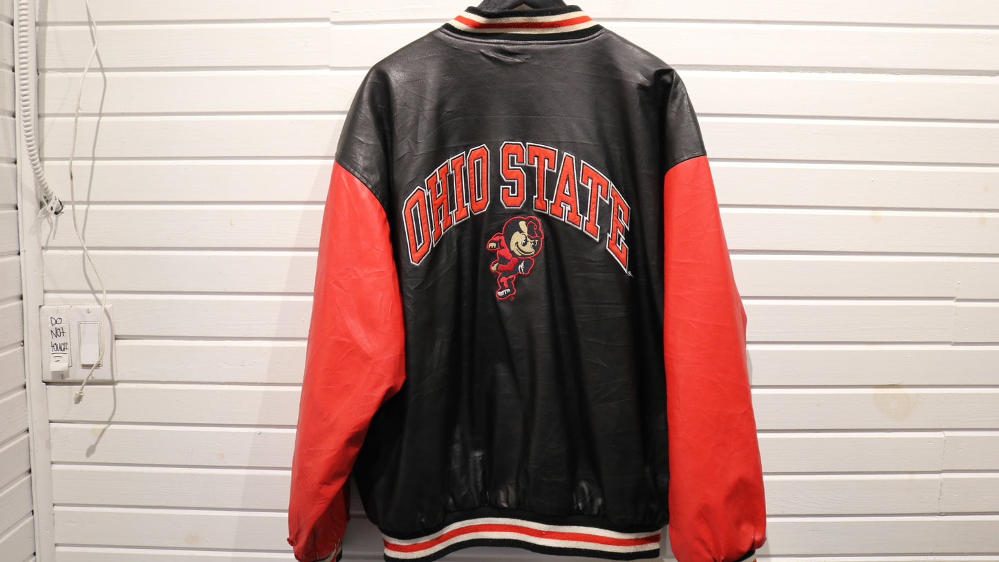 Steve-&-Barry's Ohio-State Jacket | Vintage 90s Varsity Letterman Coat | Classic College Bomber