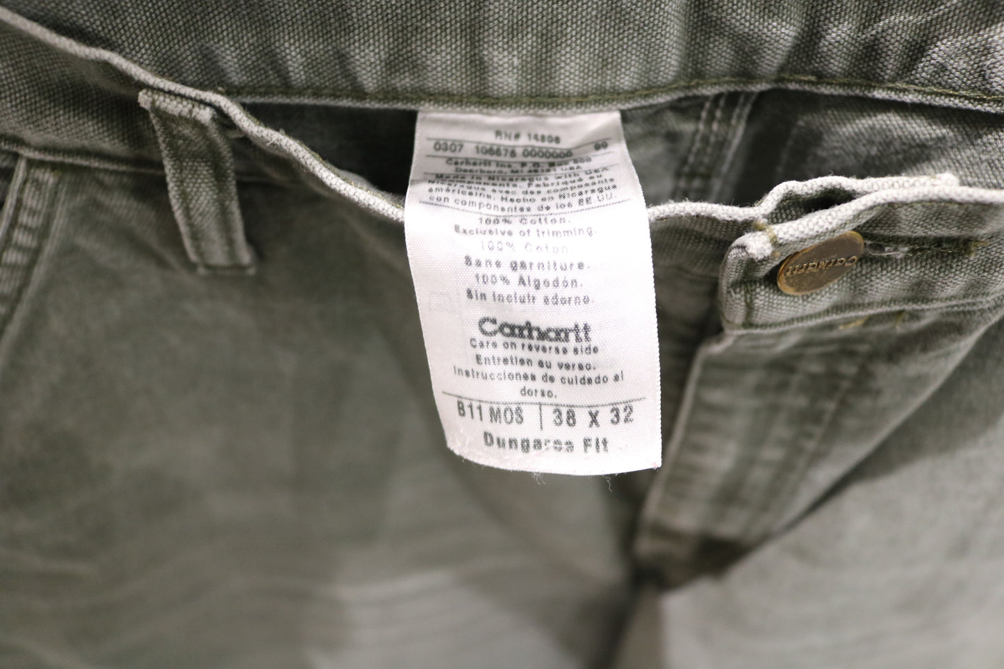 Carhartt Dungaree Fit Work Pants | Vintage Utility Carpenter Trousers With Tool Pocket Detail | Durable Canvas For Everyday Wear