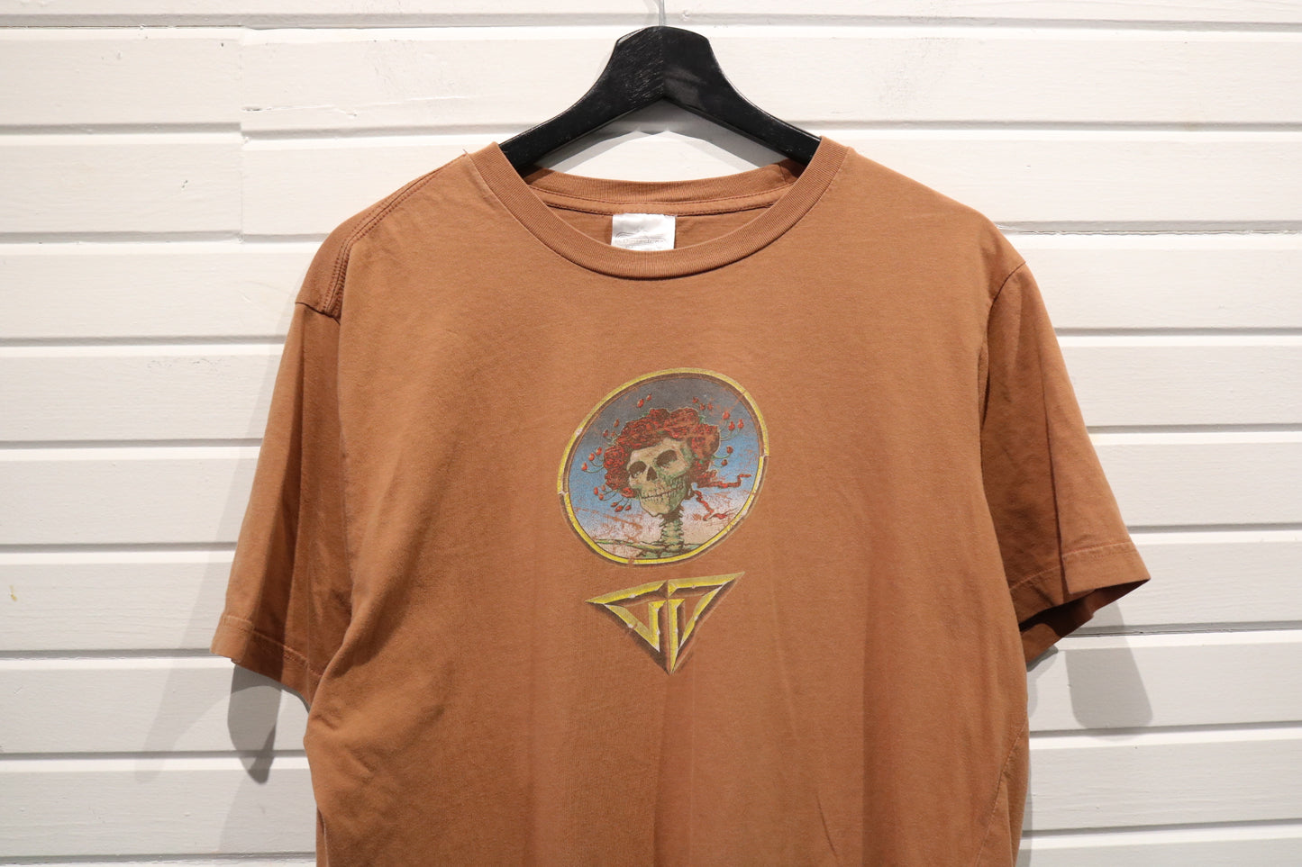 Winterland Classic Rock T-Shirt | Vintage 1990s Skeleton Art Graphic Tee | Brown Collectible Band Shirt