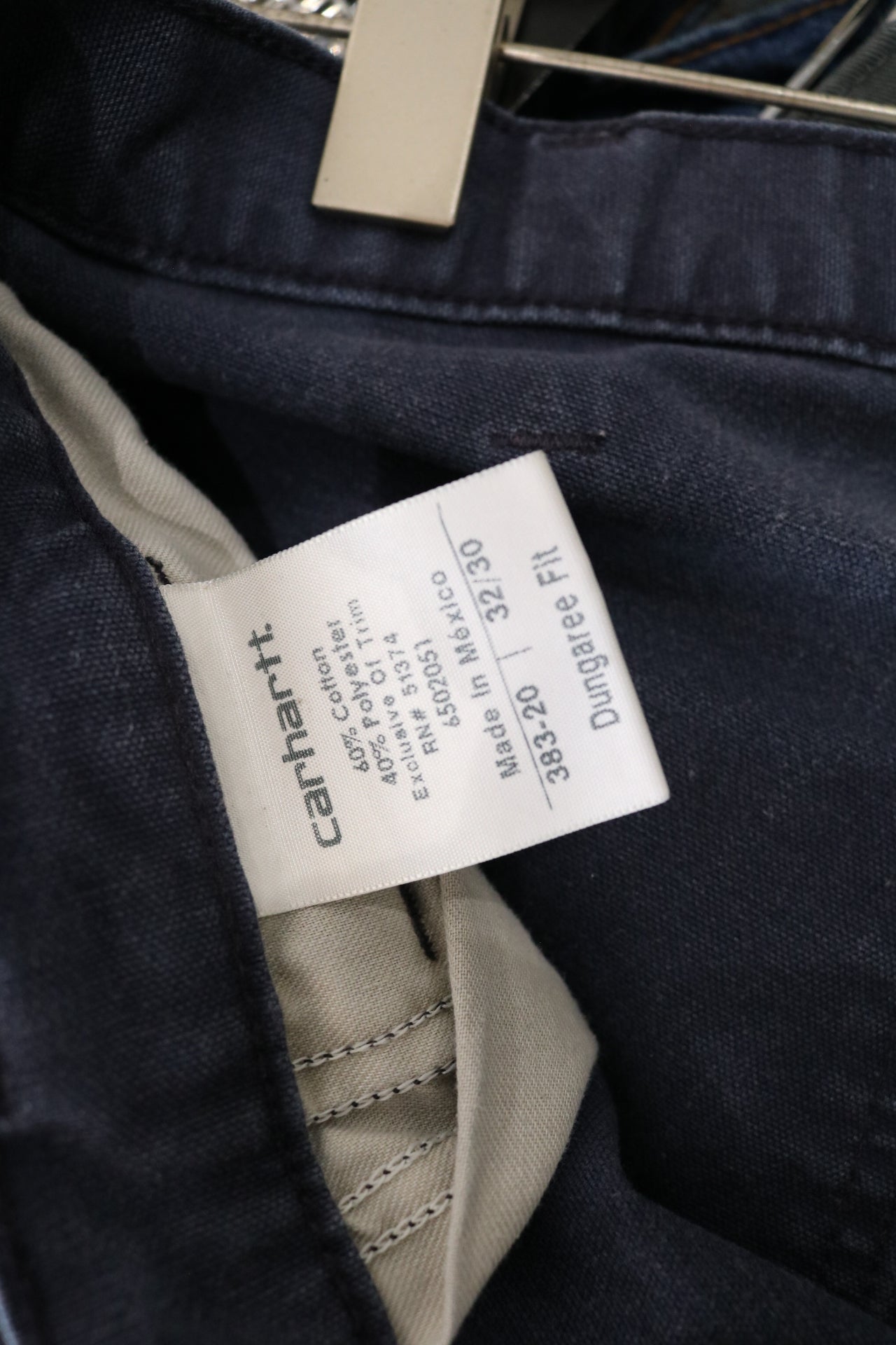 Carhartt Dungaree Work Pants | Vintage Workwear Utility Carpenter Pants | Classic Blue Sturdy Cotton Trousers