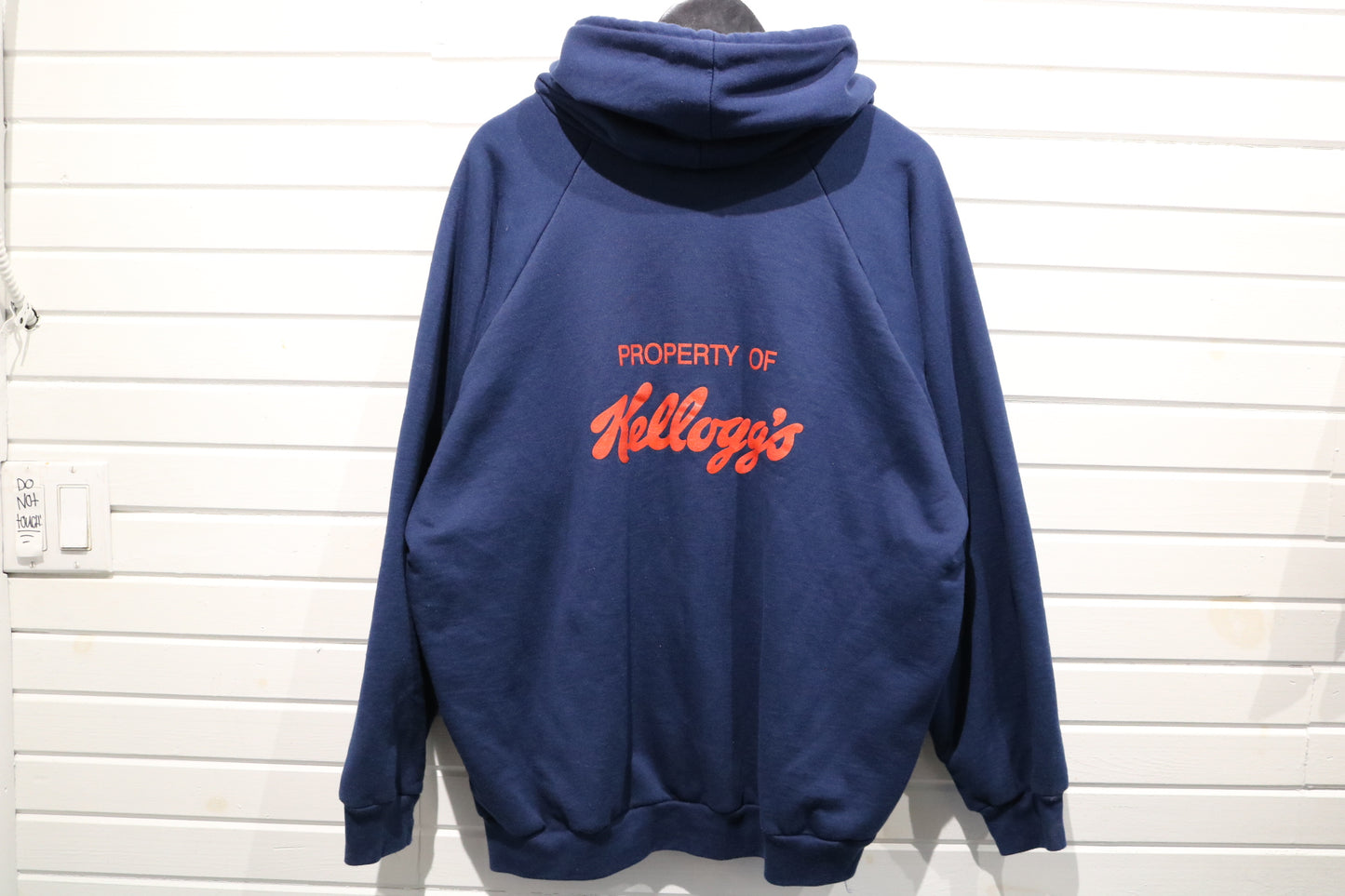 Chill-Buster by Camber II Hoodie | Vintage 90s Kellogg's Graphic Zip-Up Hooded Sweatshirt | Retro Workwear Blue Jacket