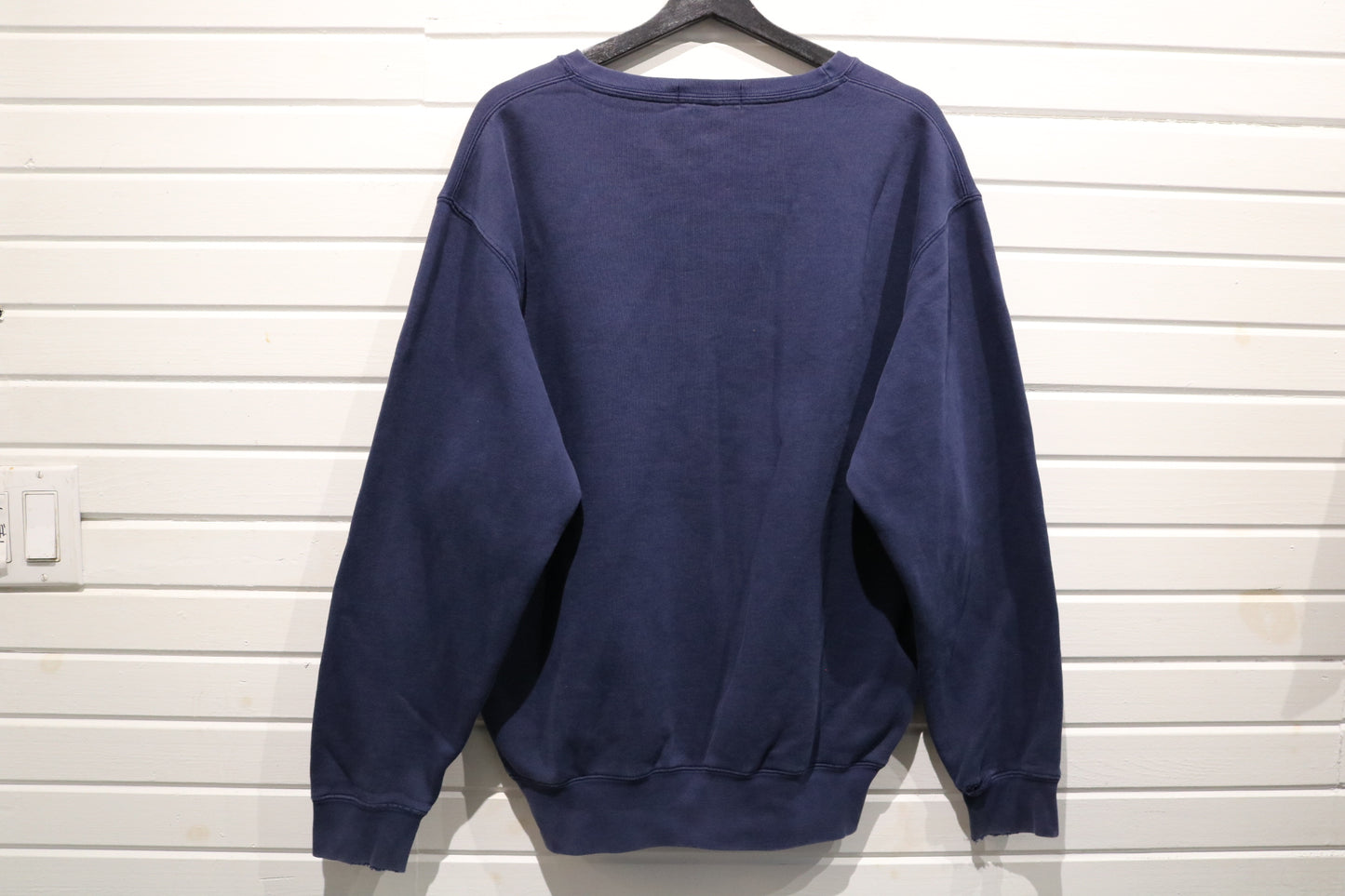 Polo Ralph-Lauren Crewneck Sweatshirt | Vintage 90s Navy Pullover | Classic Embroidered Logo Sweater