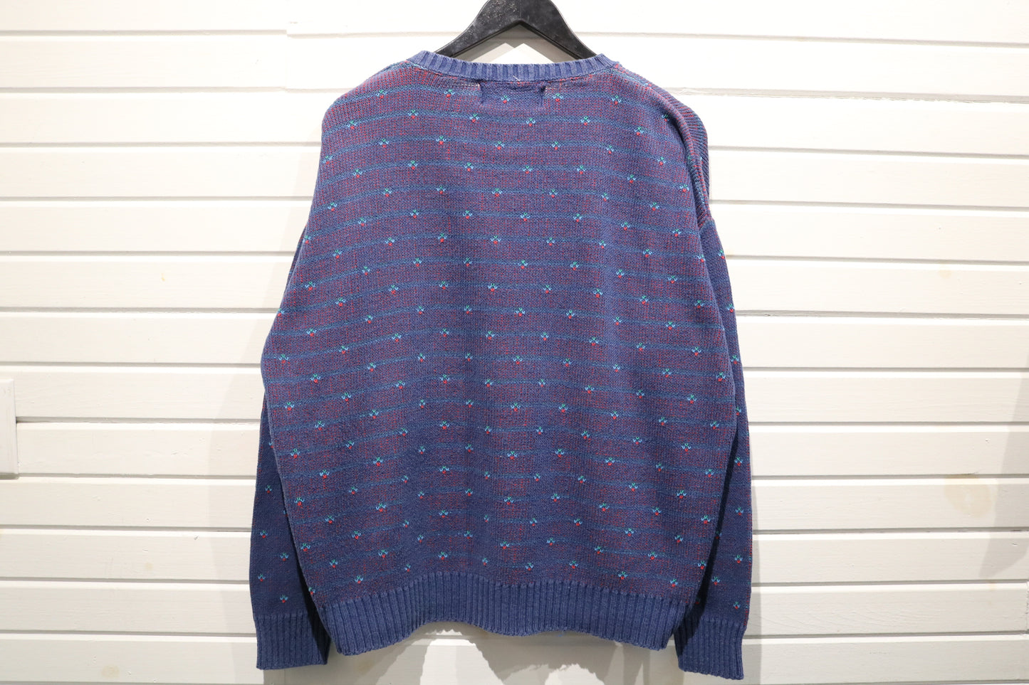 Jersild Sweater | Vintage 1980s Patterned Knit Crewneck | Classic Geometric Pullover Knitwear