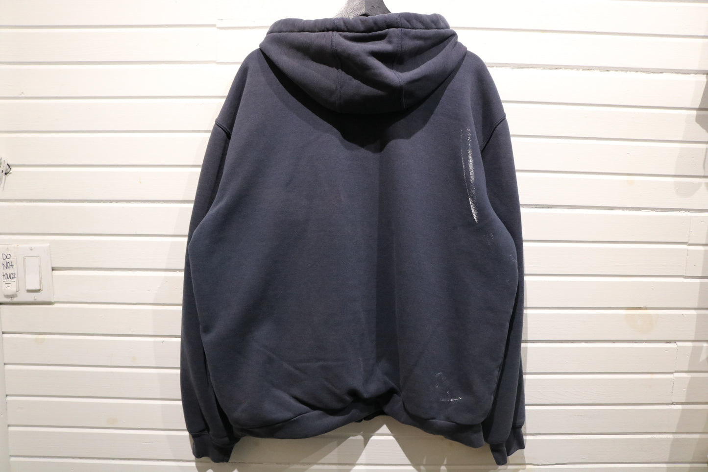 Carhartt Zip-Up Hoodie | Vintage 2000s Workwear Sweatshirt | Classic Navy Blue Full Zip