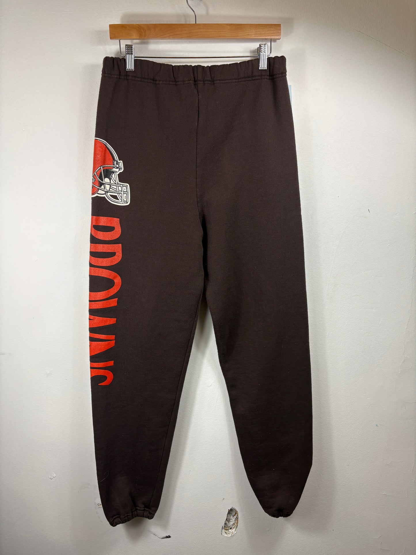 Cleveland-Browns Sweatpants | Vintage 90s NFL Football Joggers | Team Logo Brown Pants