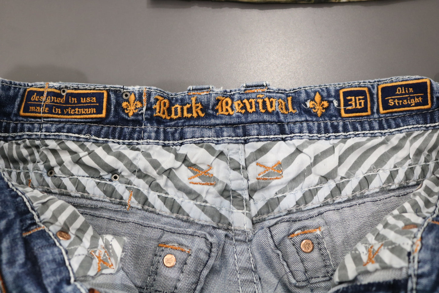 Rock-Revival Jeans | Vintage 2000s Embroidered Straight-Leg Denim Pants | Men’s Retro Fashion