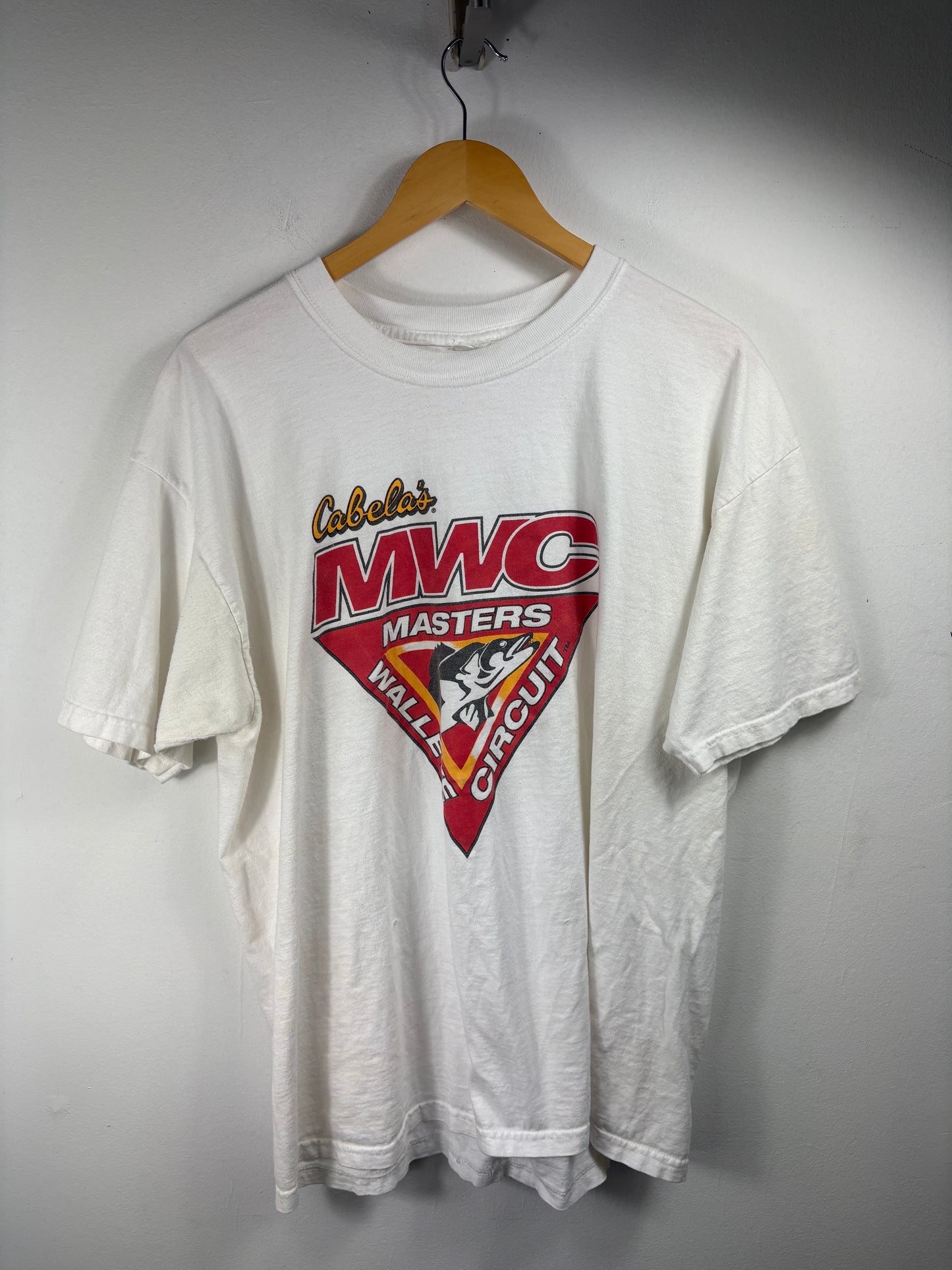 Cabela's MWC T-Shirt | Vintage 90s Walleye Circuit Fishing Graphic Tee | Classic Sportswear