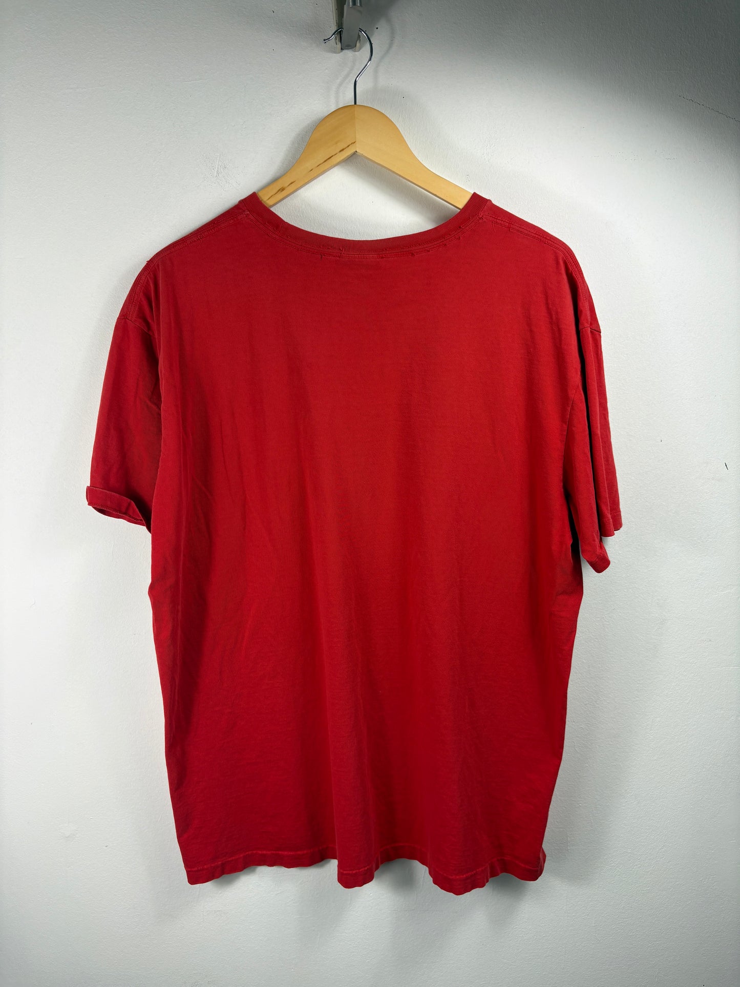 Polo-Ralph-Lauren Pocket T-Shirt | Vintage Classic Red Short Sleeve Tee | Embroidered Logo Casual Top