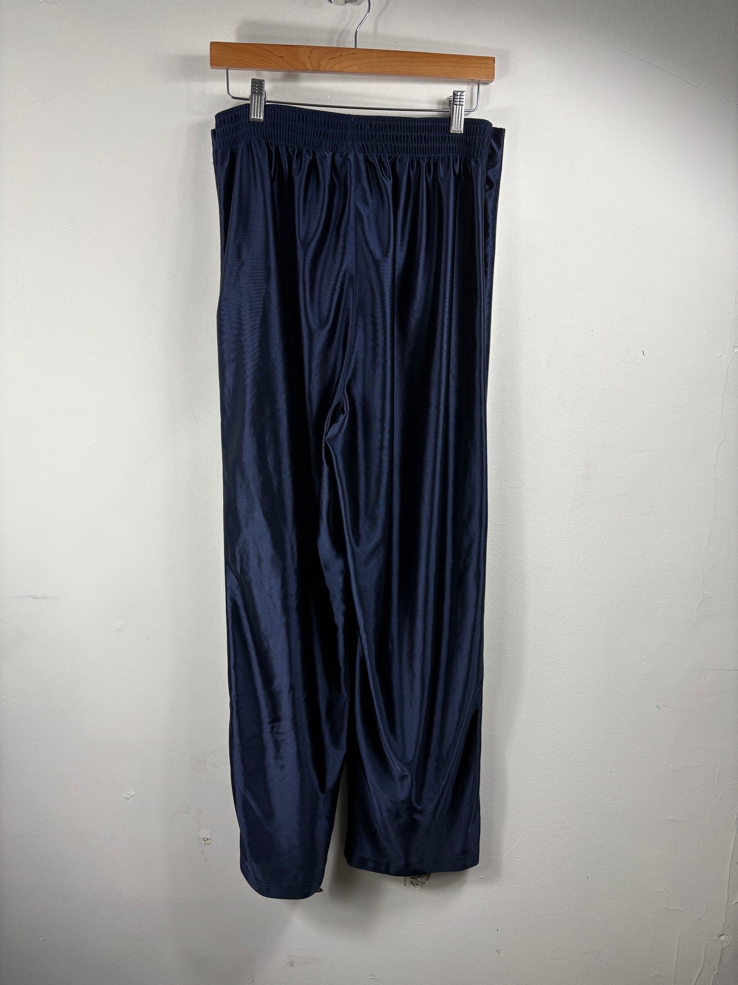 Adidas Track Pants | Vintage 2000s Navy Three-Stripe Athletic Pants | Classic Sportswear