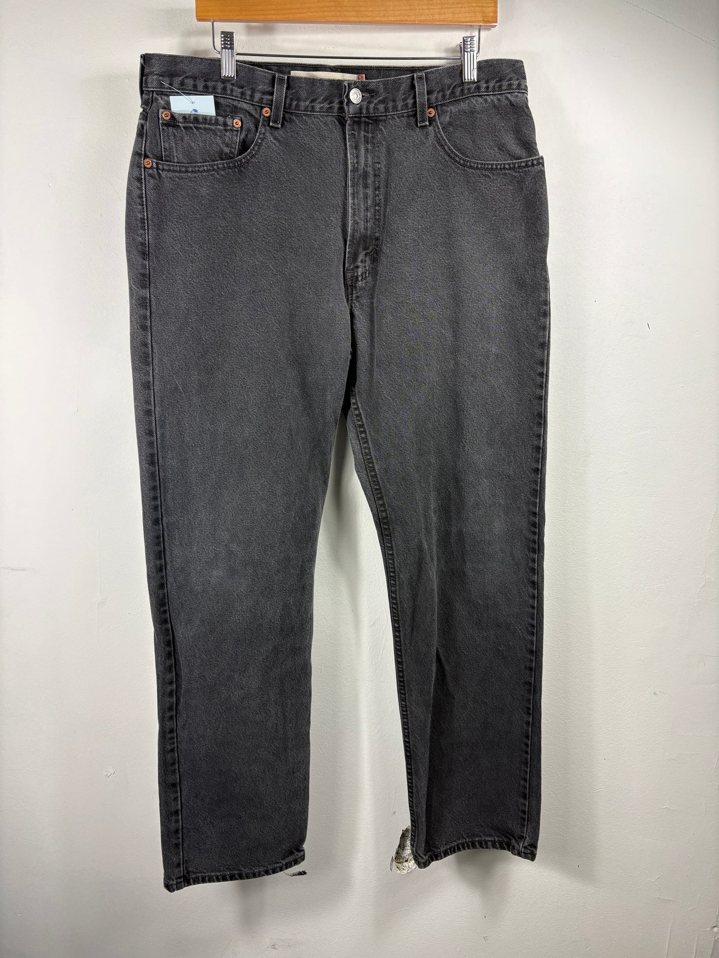 Levi's 505 Jeans | Vintage Black Straight Fit Denim Pants | Classic 90s Style Everyday Trousers