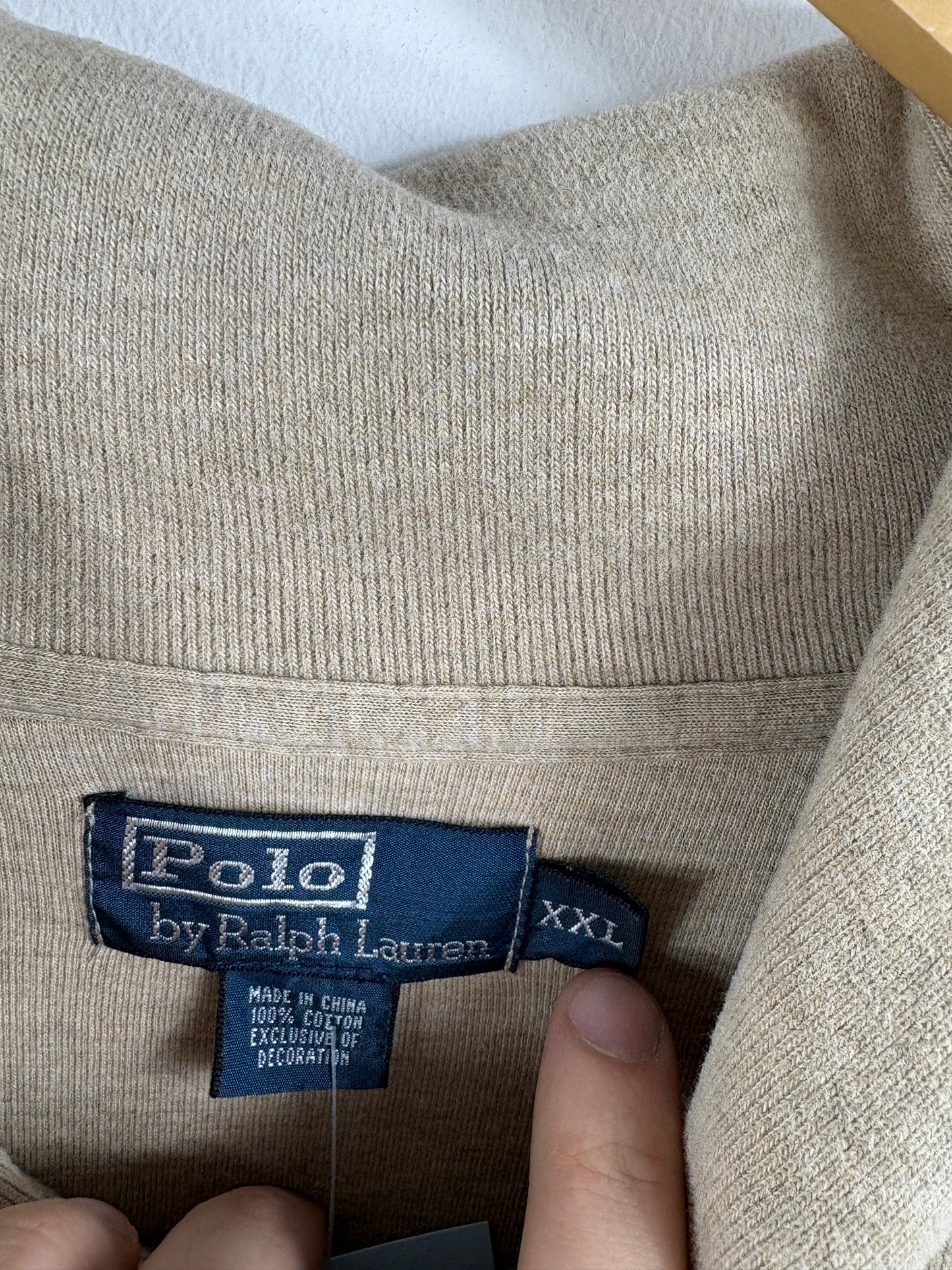 Polo Ralph-Lauren Shawl Collar Sweatshirt | Vintage Classic Pullover | Relaxed Fit Cotton Sweater | Timeless Menswear