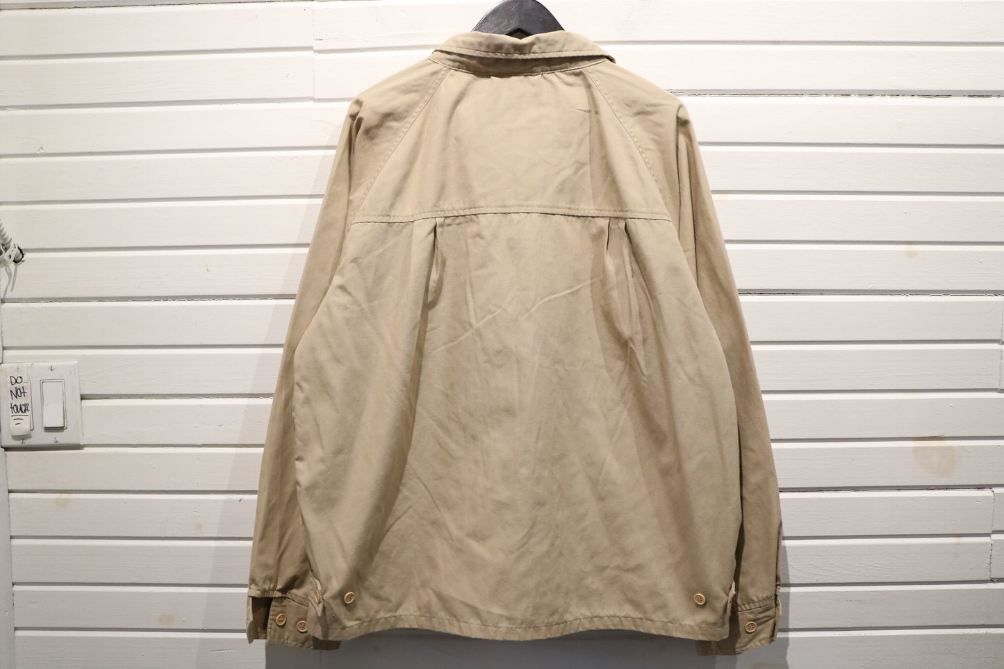 McGregor Jacket | Vintage Light Tan Zip-Up Outerwear | Classic Casual Coat