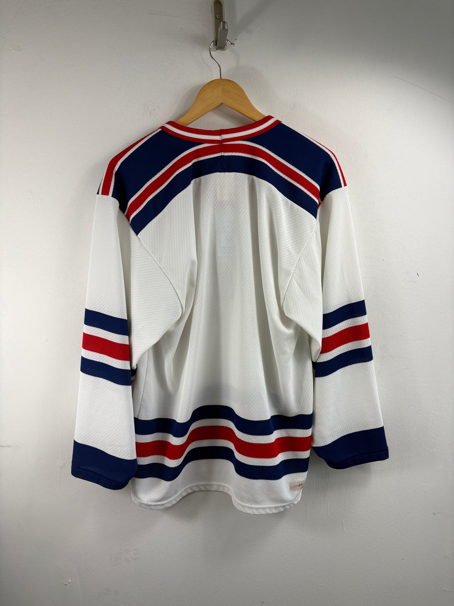 Maska Rangers Hockey Jersey | Vintage 1980s Mesh Team Sweater | Classic Sportswear