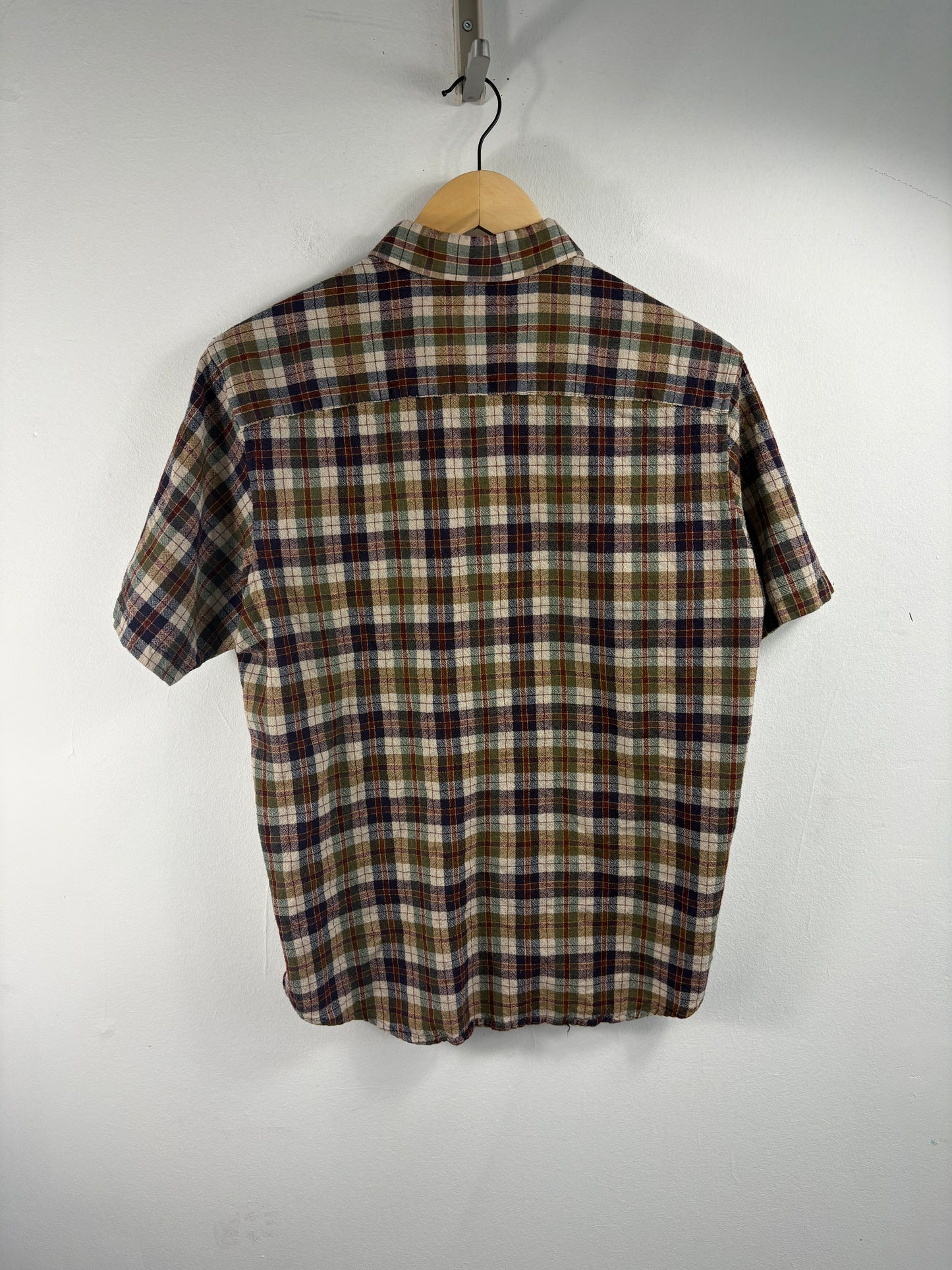 Pendleton Plaid Button-Up Shirt | Vintage Classic Short Sleeve Flannel Top | Men's Casual Wear
