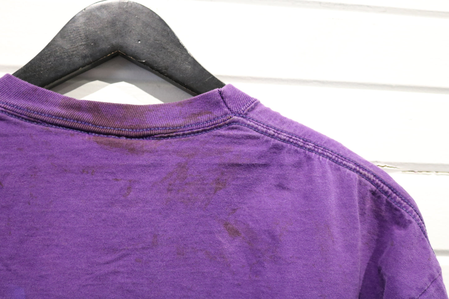 Mickey-Inc Minnie Mouse T-Shirt | Vintage '90s Cartoon Graphic Tee | Purple Minnie With Flowers