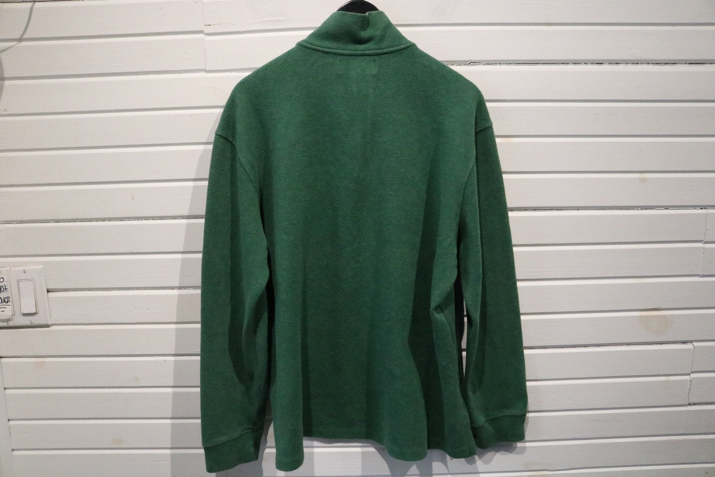 Polo Ralph-Lauren Quarter-Zip Sweater | Vintage Classic Green Pullover | Relaxed Fit Knit Top | Timeless Streetwear