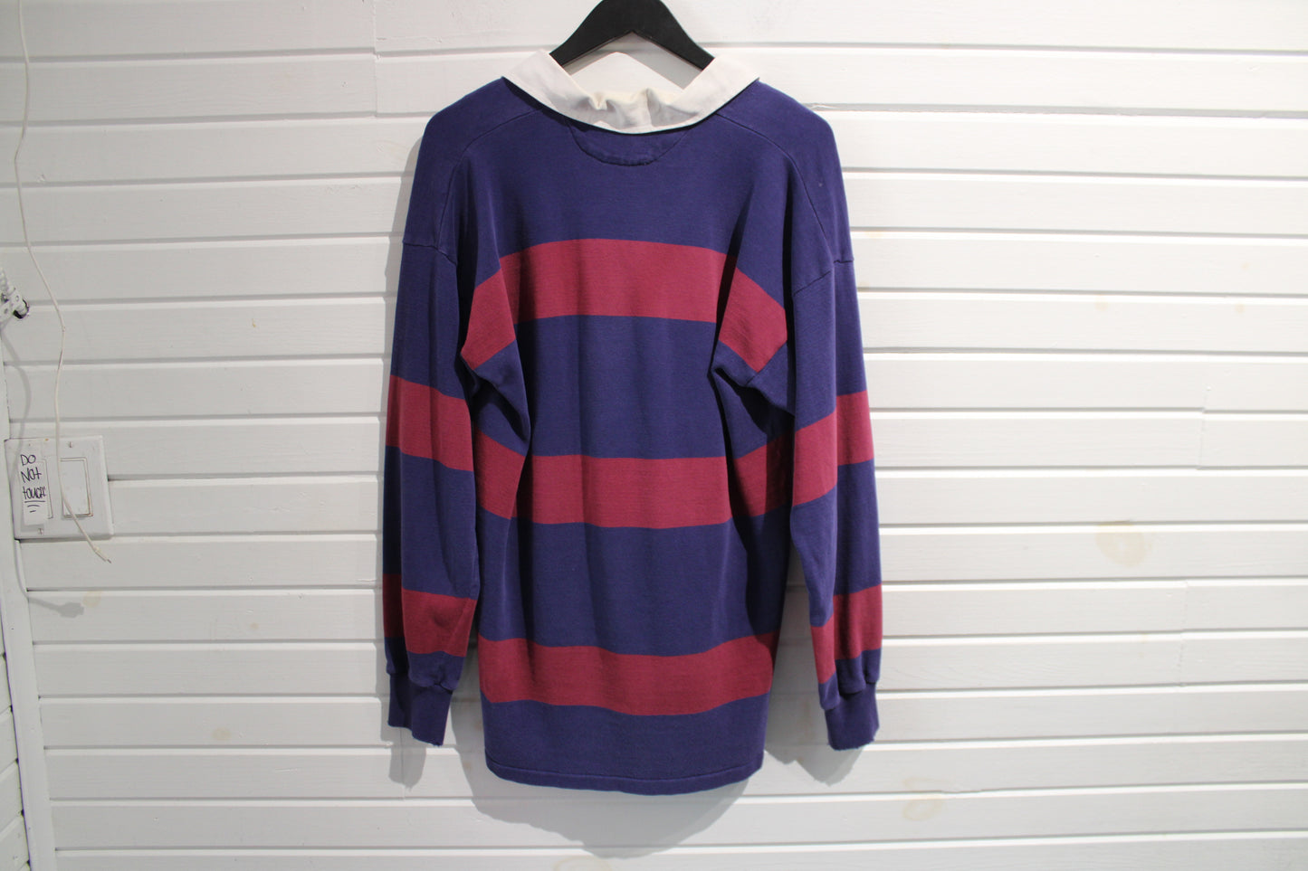 Classic Rugby Shirt | Vintage 1990s Bold Striped Long Sleeve Polo | Preppy Collegiate Style