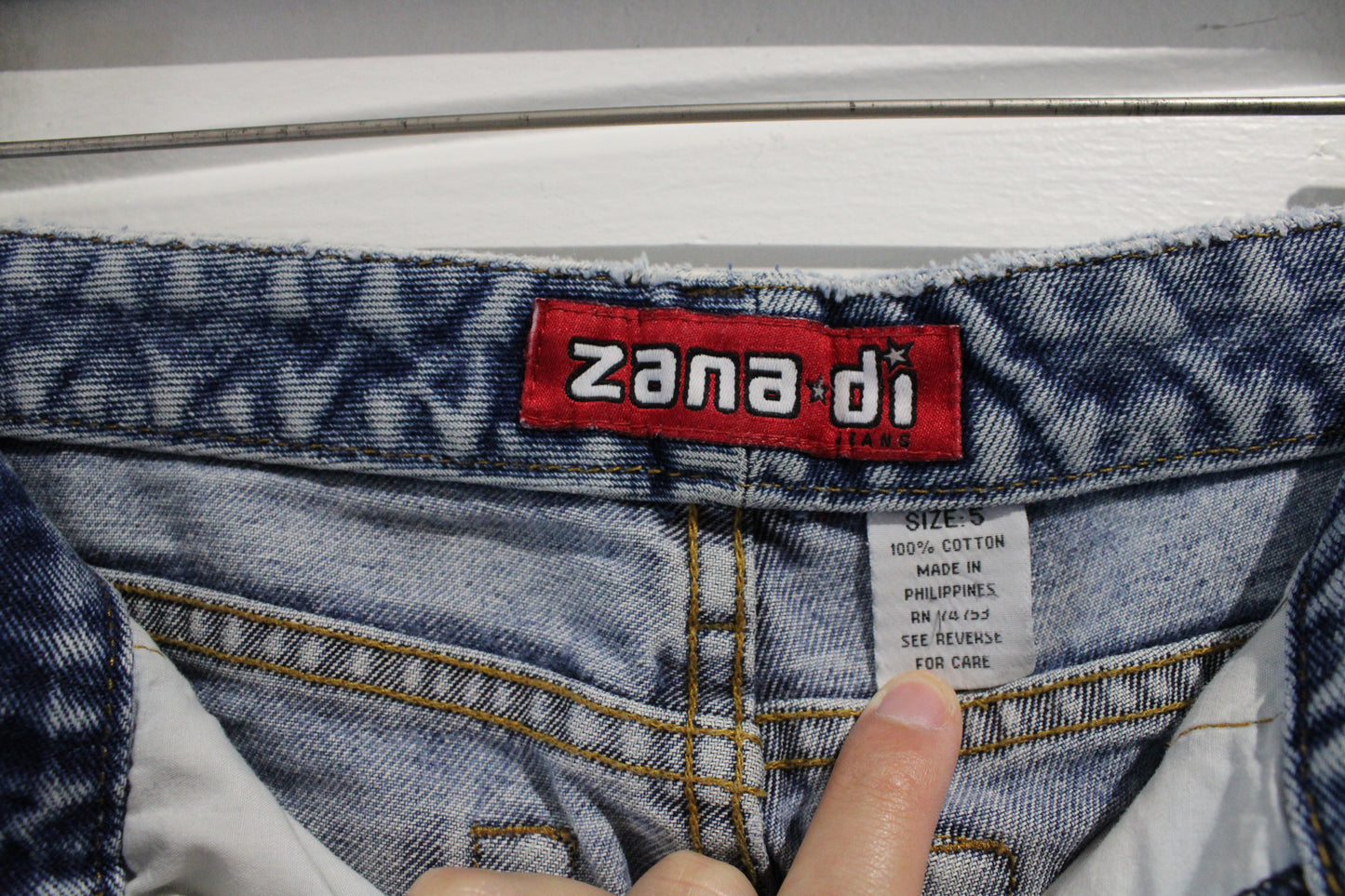 Zana-Di Jeans | Vintage Bootcut Denim Pants | Distressed Hem Classic Women's Jeans