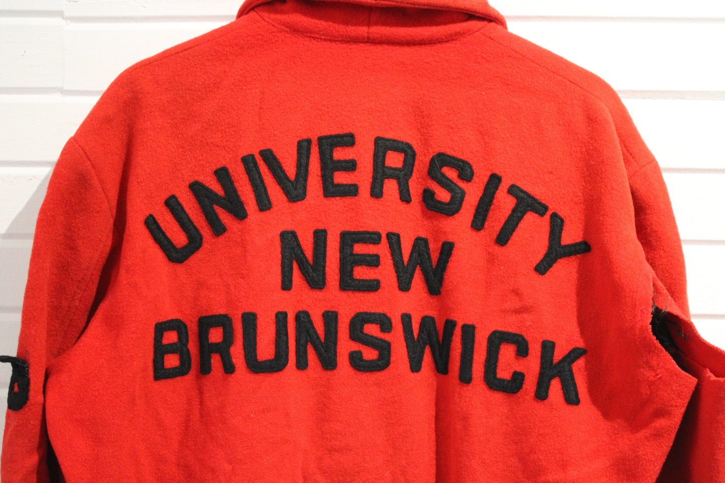Craft University-New-Brunswick Arts Jacket | Vintage 1960s Collegiate Varsity Wool Zip-Up Jacket | Classic Canadian University Outerwear