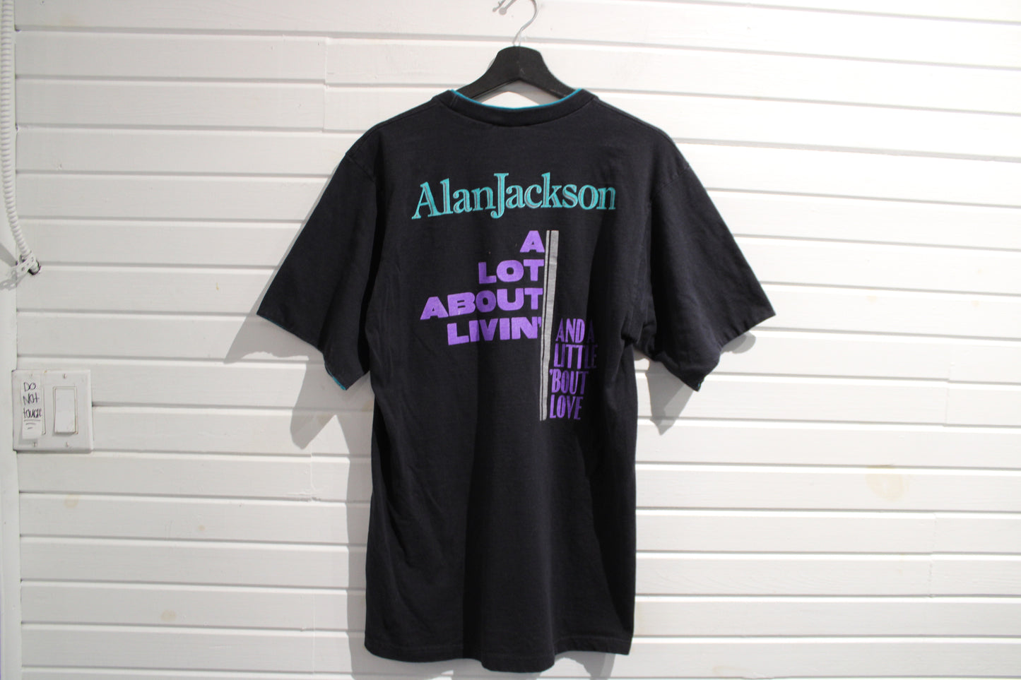 Alan-Jackson Motorcycle T-Shirt | Vintage '90s Concert Graphic Tee | Country Music Fan Collectible