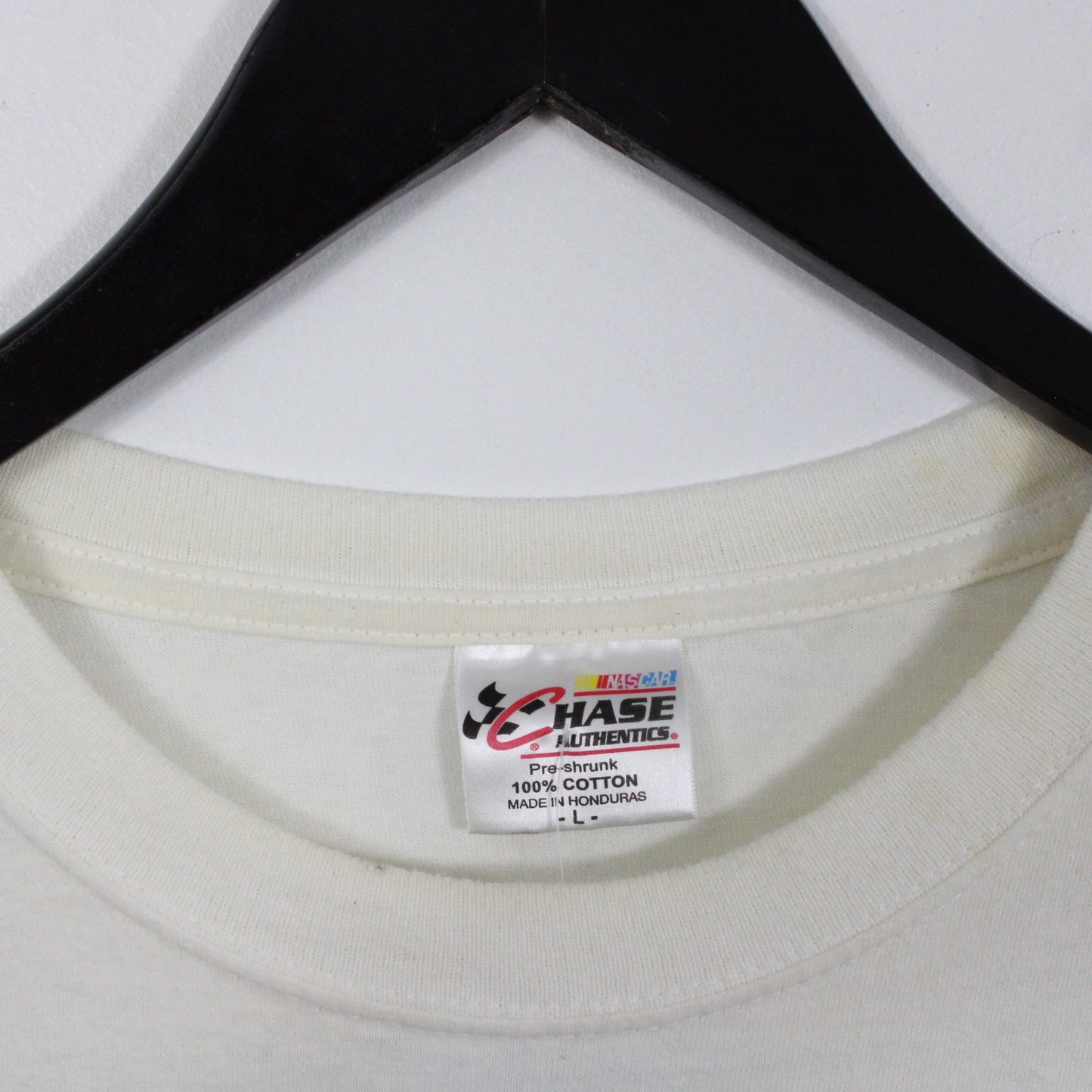 Chase-Authentics NASCAR T-Shirt | Vintage 2012 Denny Hamlin Kansas Speedway Racing Graphic Tee | FedEx Car Motorsport Collectible