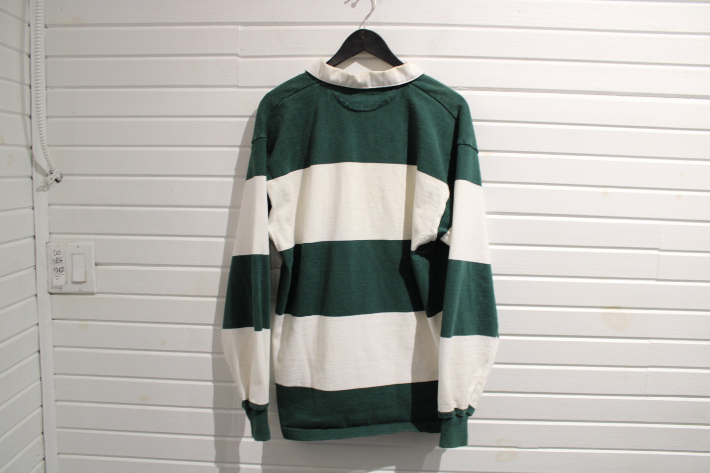 Barbarian Rugby Shirt | Vintage 90s Trent-University Stripe Pullover Rugby Shirt | Classic Collegiate Sportswear