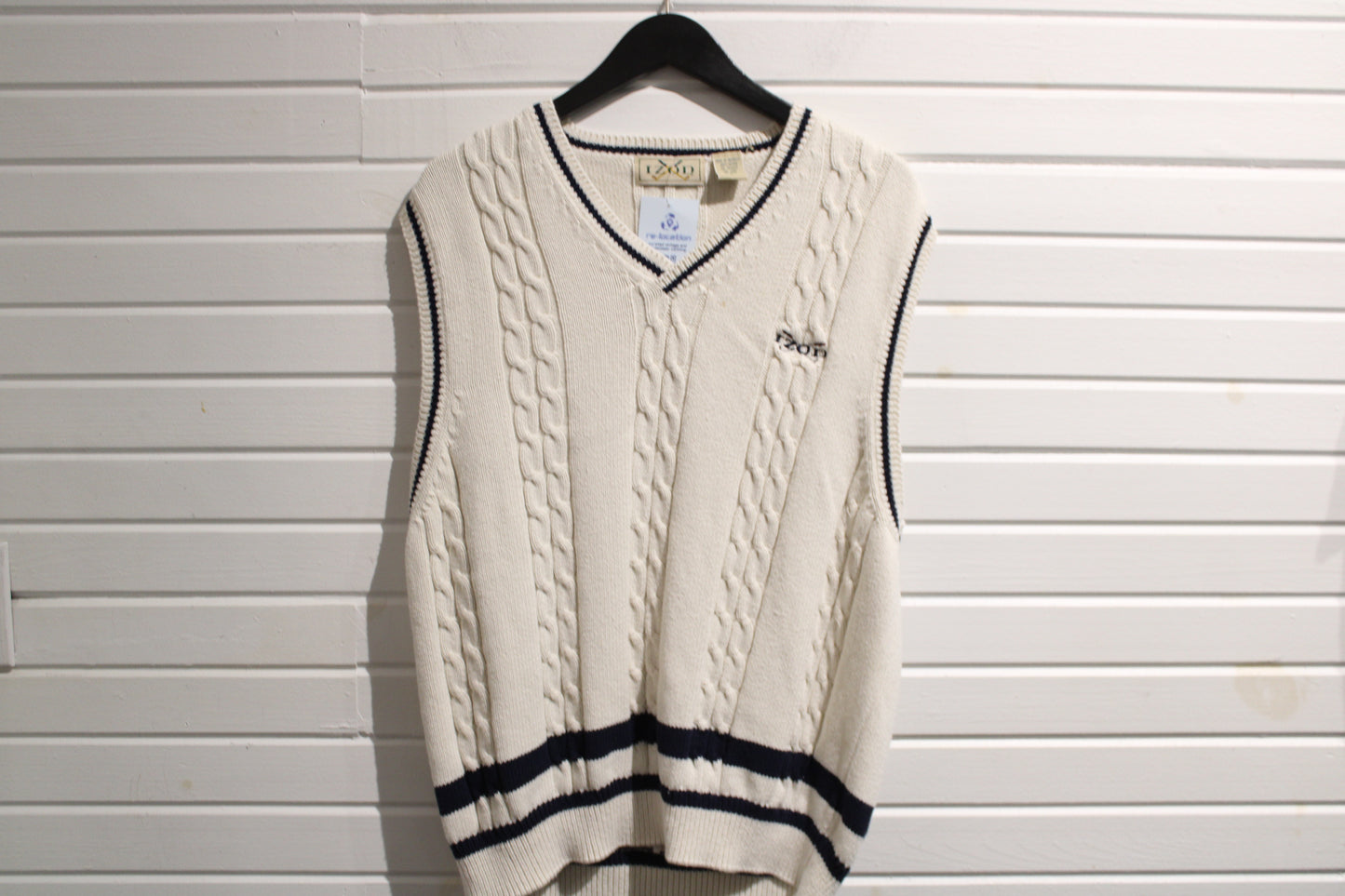 IZOD Sweater Vest | Vintage Cable Knit Sporting Style Sweater Vest | Classic Preppy Knitwear