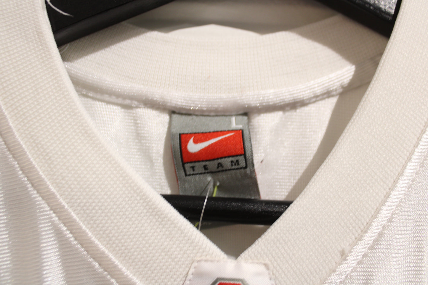 Nike Ohio-State Football Jersey | Vintage 2000s Mesh Number 28 Graphic Shirt | Red White Athletic Sportswear