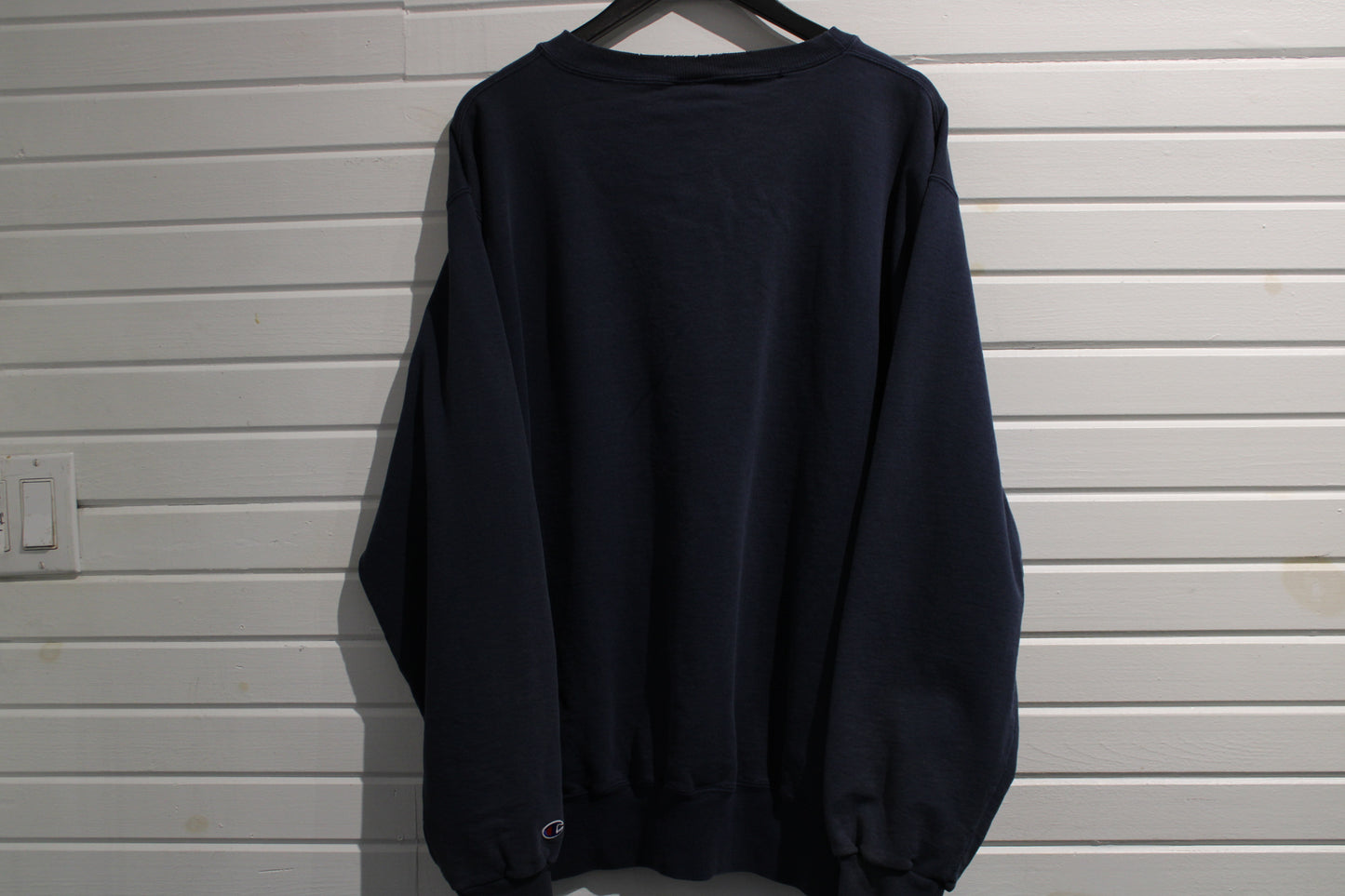 Champion Sweater | Vintage 90s Navy Blue Crewneck Pullover | Classic Sportswear
