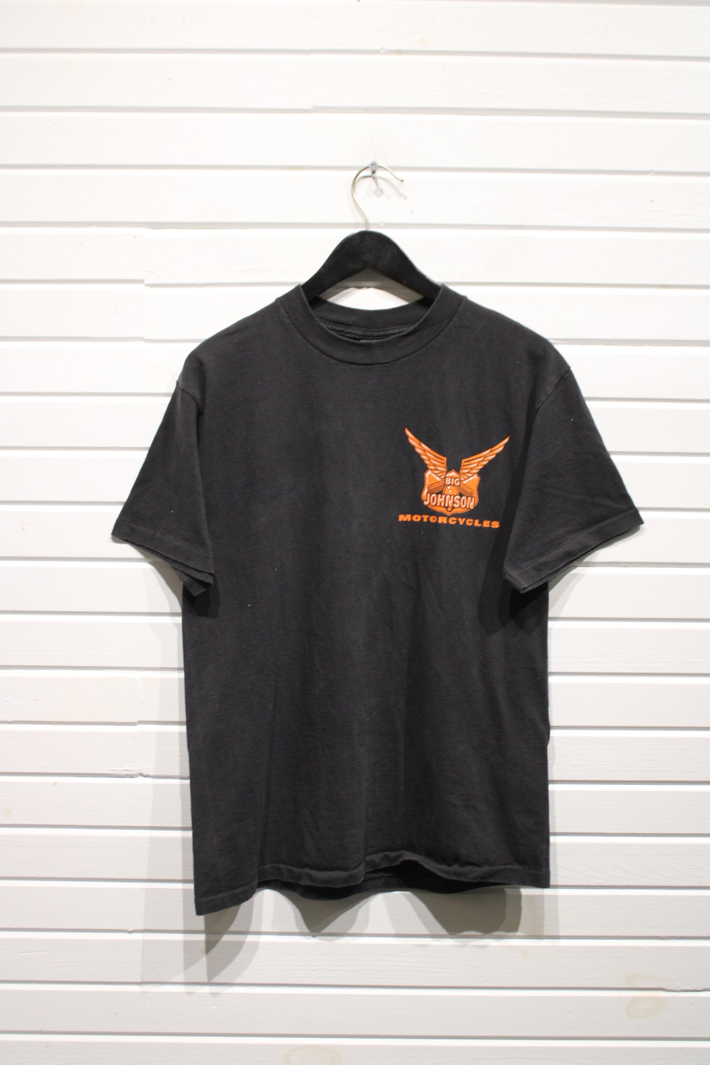 Big-Johnson Motorcycles T-Shirt | Vintage '90s Humorous Graphic Tee | Classic Biker Statement Shirt