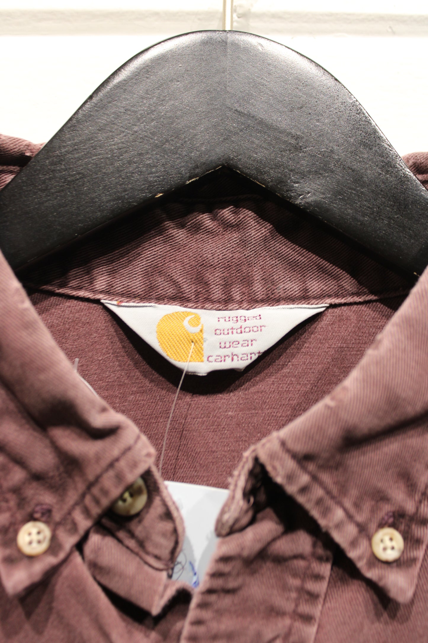 Carhartt Button-Up Shirt | Vintage Rugged Outdoor Wear Pocket Utility Shirt | Men's Workwear Long Sleeve Top