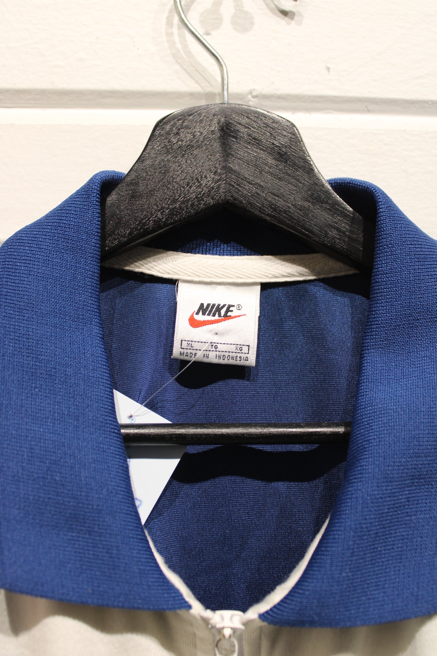 Nike Jacket | Vintage 90s Zip-Up Track Jacket Blue Red White | Retro Sportswear Top