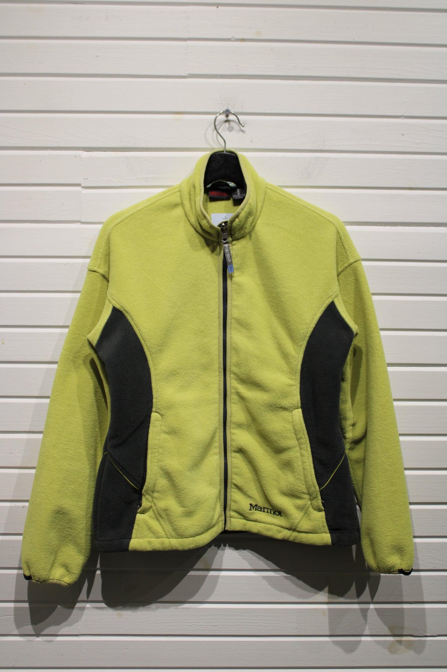 Marmot Fleece Jacket | Vintage 2000s Contrast Panel Full-Zip Outdoor Coat | Women's Medium Cold Weather Layer