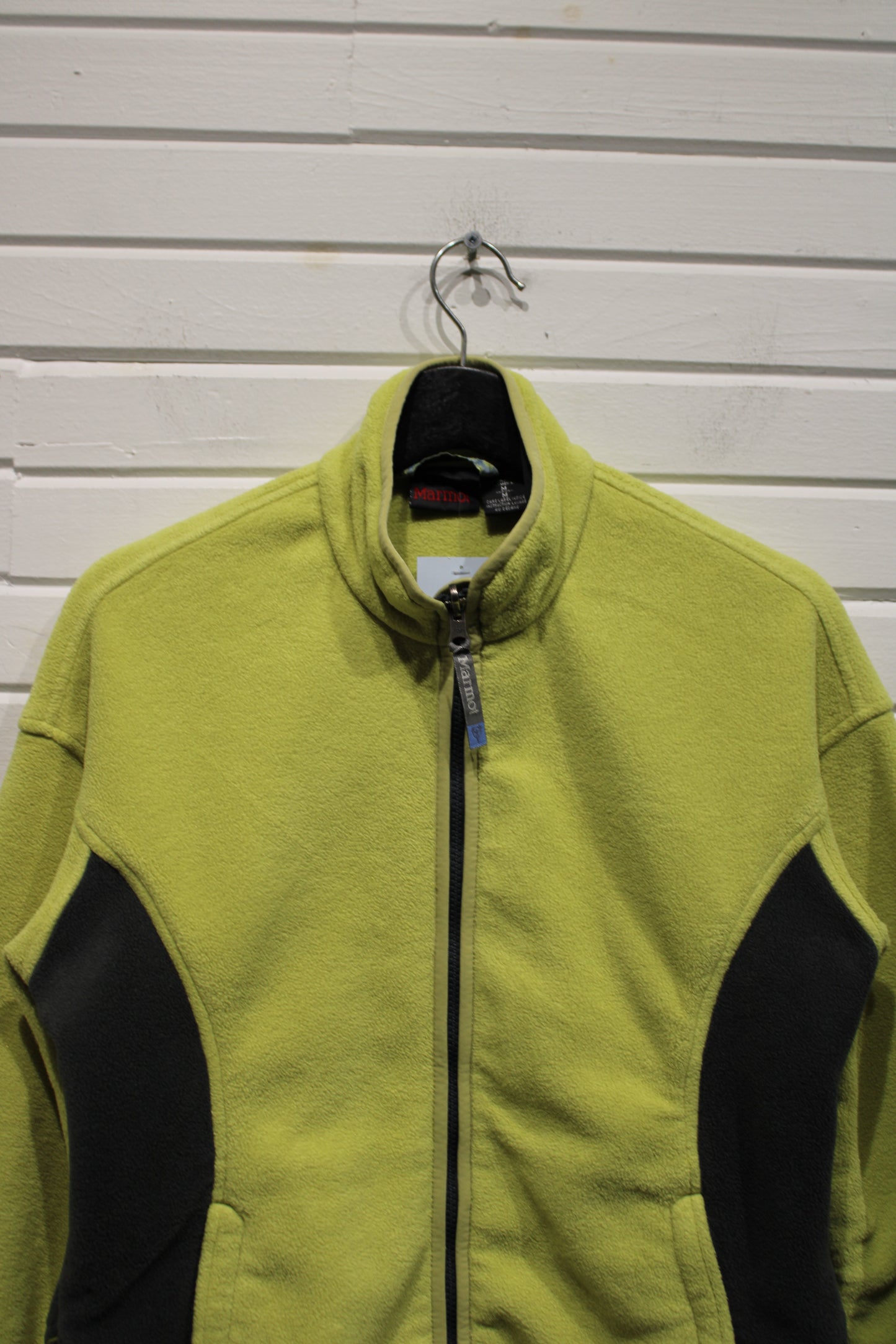Marmot Fleece Jacket | Vintage 2000s Contrast Panel Full-Zip Outdoor Coat | Women's Medium Cold Weather Layer