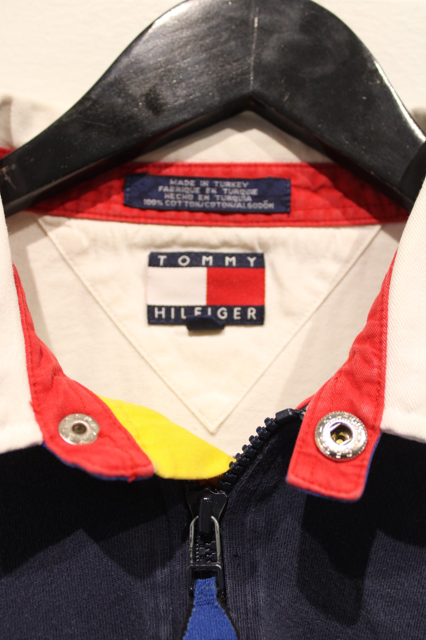 Tommy-Hilfiger Rugby Shirt | Vintage 90s Bold Stripe Long Sleeve Polo | Preppy Heritage Sportswear
