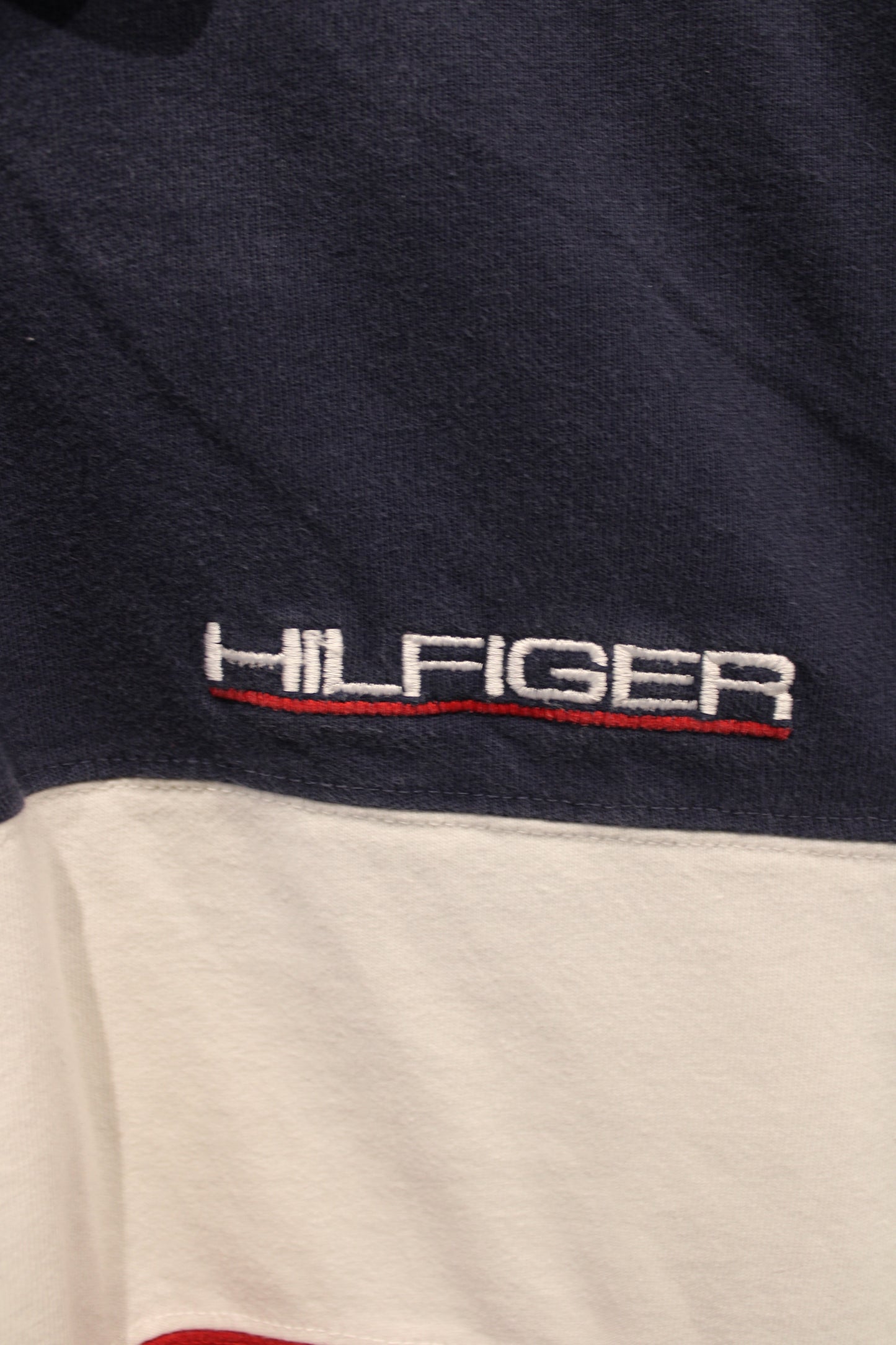 Tommy-Hilfiger Rugby Shirt | Vintage 90s Bold Stripe Long Sleeve Polo | Preppy Heritage Sportswear