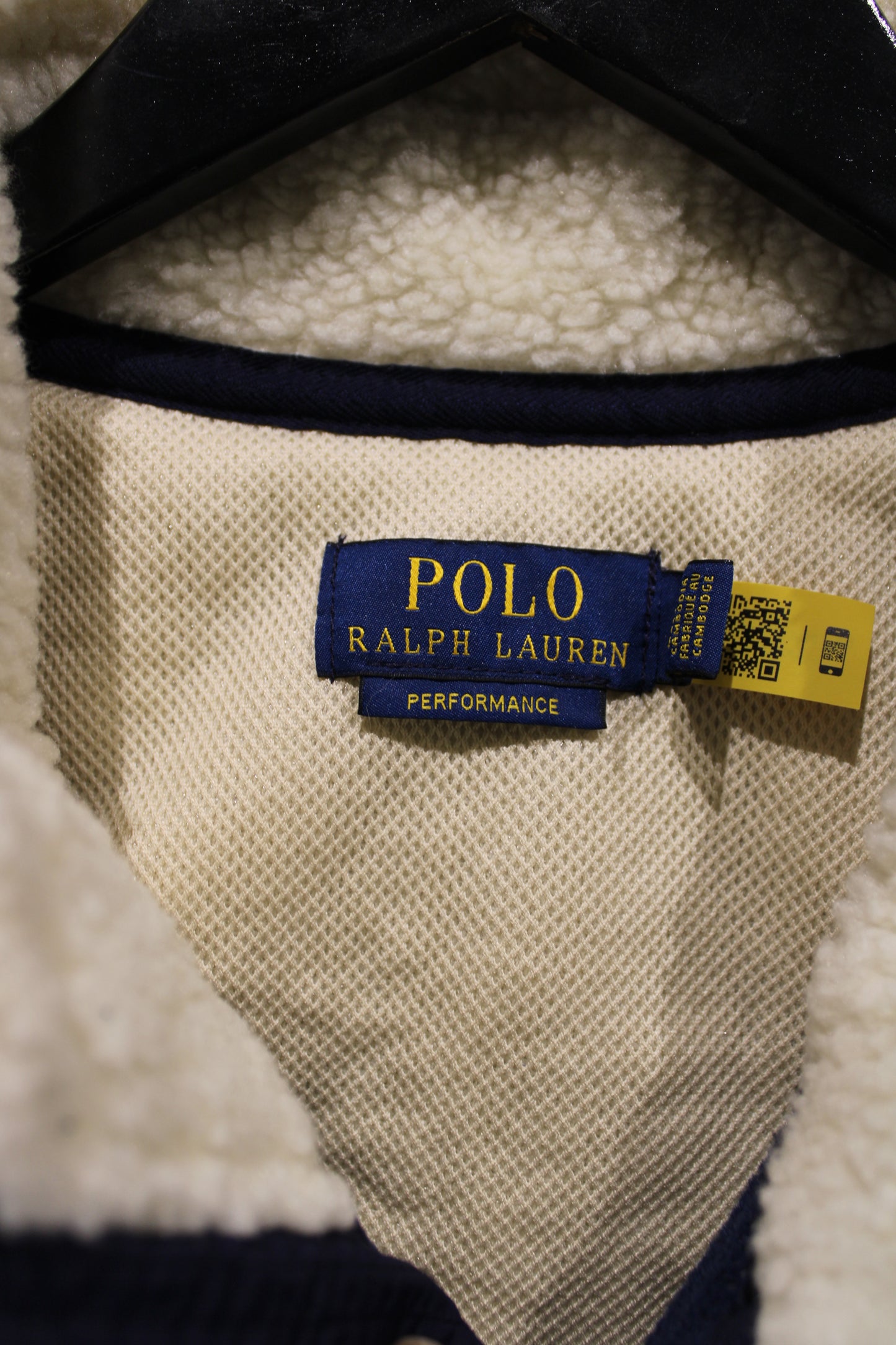 Polo Ralph-Lauren Fleece Vest | Vintage Performance Two-Tone Outerwear | Sherpa Lined Zip-Up Gilet
