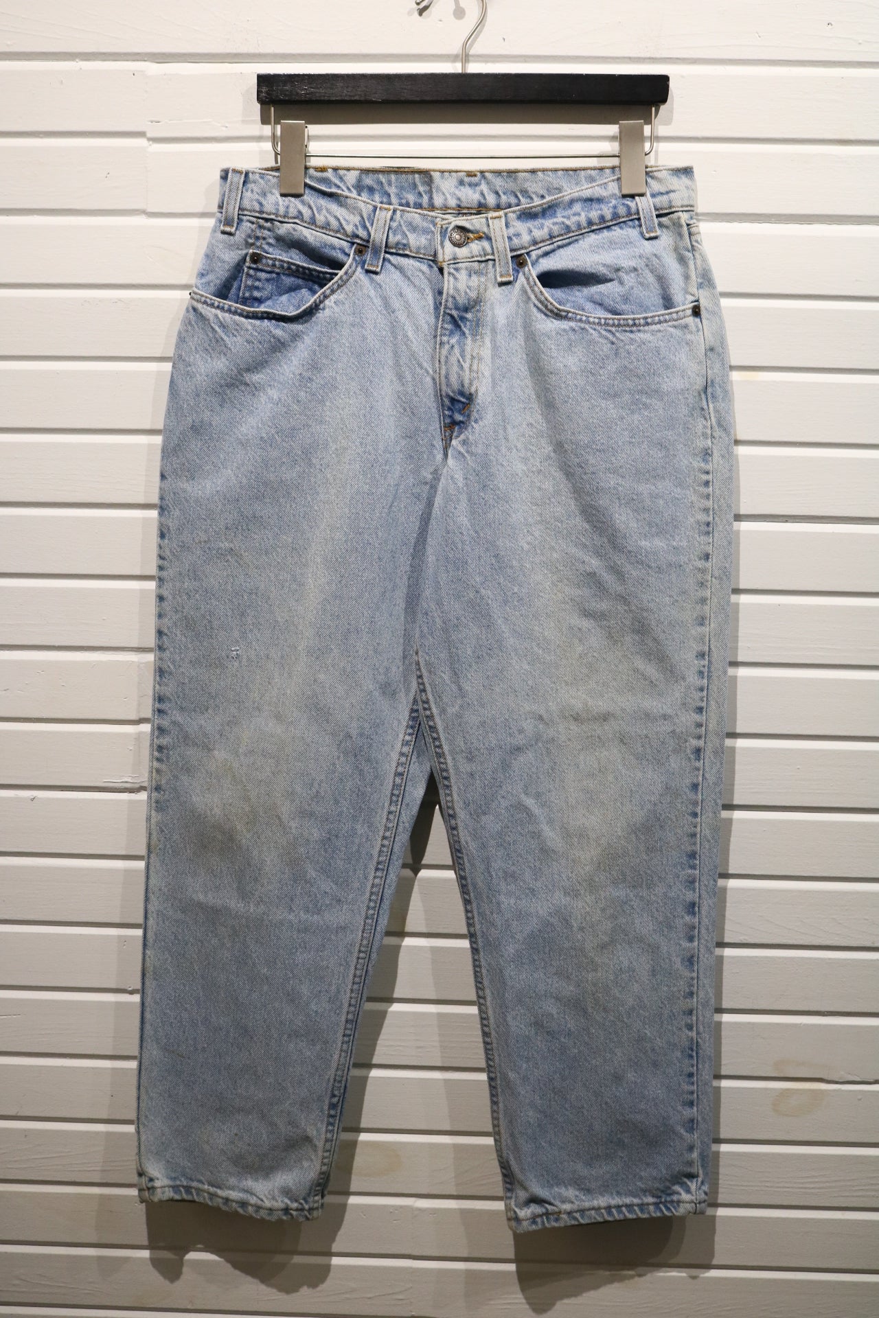 Levi's 550 Relaxed-Fit Jeans | Vintage 90s Light Wash Denim Pants | Classic Straight-Leg Casual Trousers