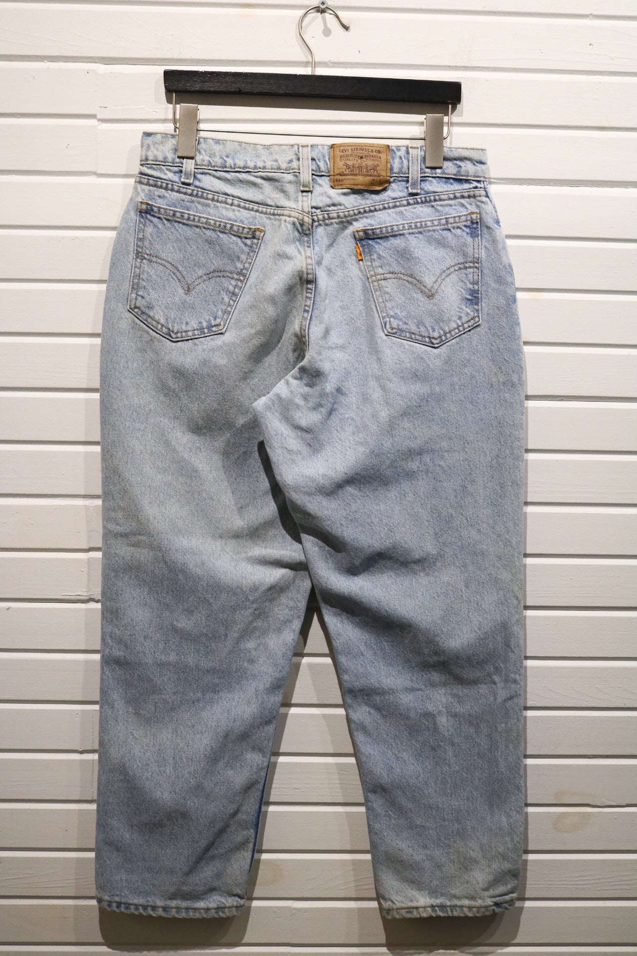 Levi's 550 Relaxed-Fit Jeans | Vintage 90s Light Wash Denim Pants | Classic Straight-Leg Casual Trousers