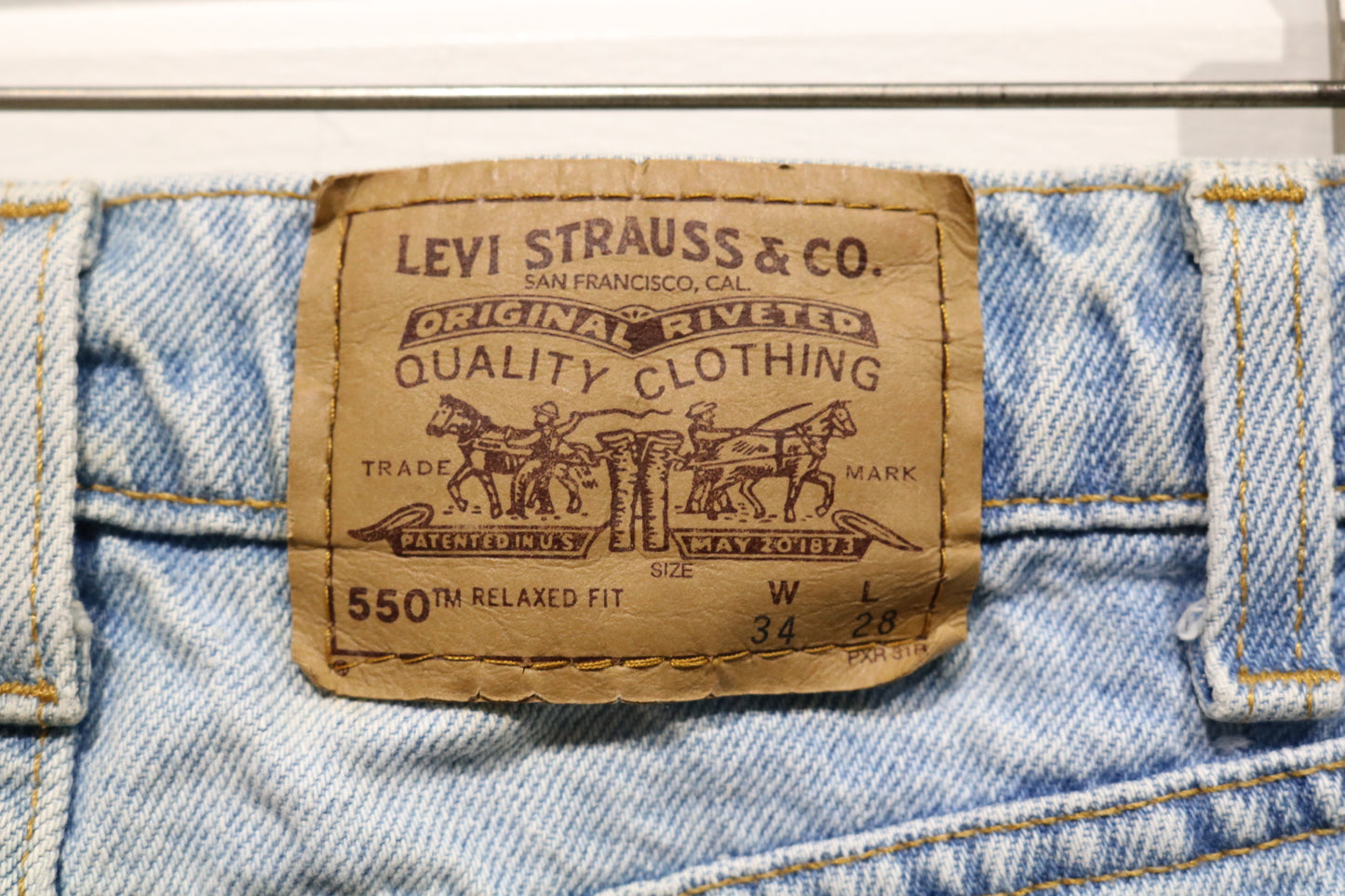 Levi's 550 Relaxed-Fit Jeans | Vintage 90s Light Wash Denim Pants | Classic Straight-Leg Casual Trousers