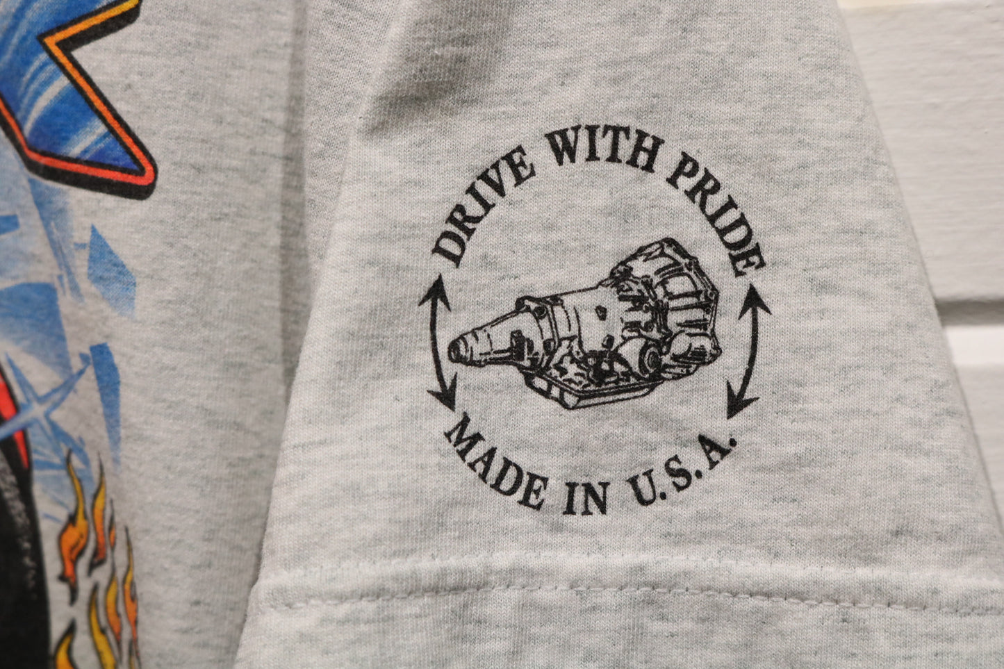 Park-N-Shine Car Show T-Shirt | Vintage 1998 Graphic Flame Muscle Car Tee | GM Powertrain Toledo Event Shirt