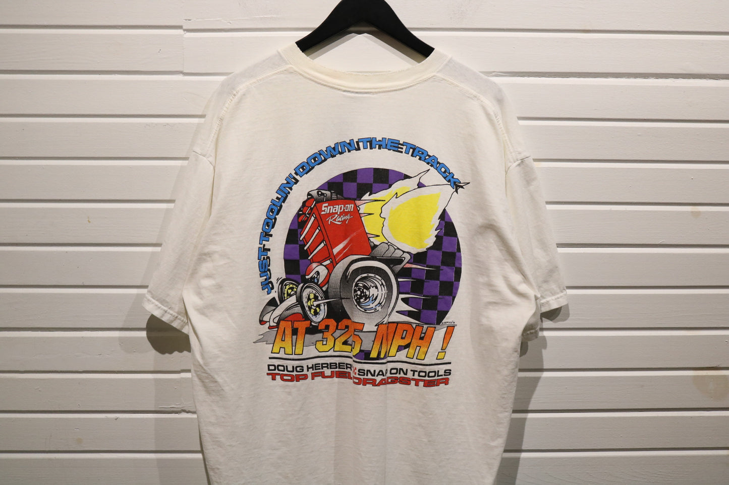 Doug Herbert Drag Racing T-Shirt | Vintage 90s Graphic Tee Top Fuel Dragster | Racing Fan Apparel
