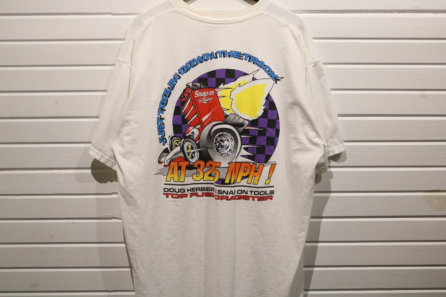 Doug Herbert Drag Racing T-Shirt | Vintage 90s Graphic Tee Top Fuel Dragster | Racing Fan Apparel