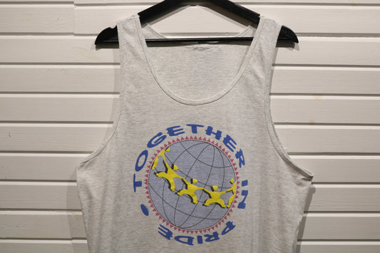 Together in Pride Tank Top | Vintage 90s Graphic Pride Sleeveless Shirt | LGBTQ Community Wear