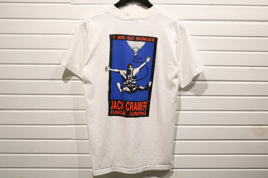 Jack-Cramer Bungee Jumping T-Shirt | Vintage 1990s Just Did It Parody Graphic Tee | Extreme Sports Humor Shirt