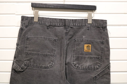 Carhartt Shorts | Vintage Work-Wear Utility Shorts | Rugged Black Carpenter Style Outdoor Clothing