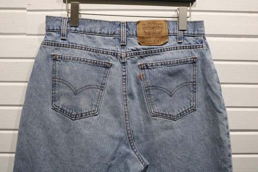 Levi's 560 Jean Shorts | Vintage 90s Light Wash Denim Loose-Fit Shorts | Retro Summer Style Clothing